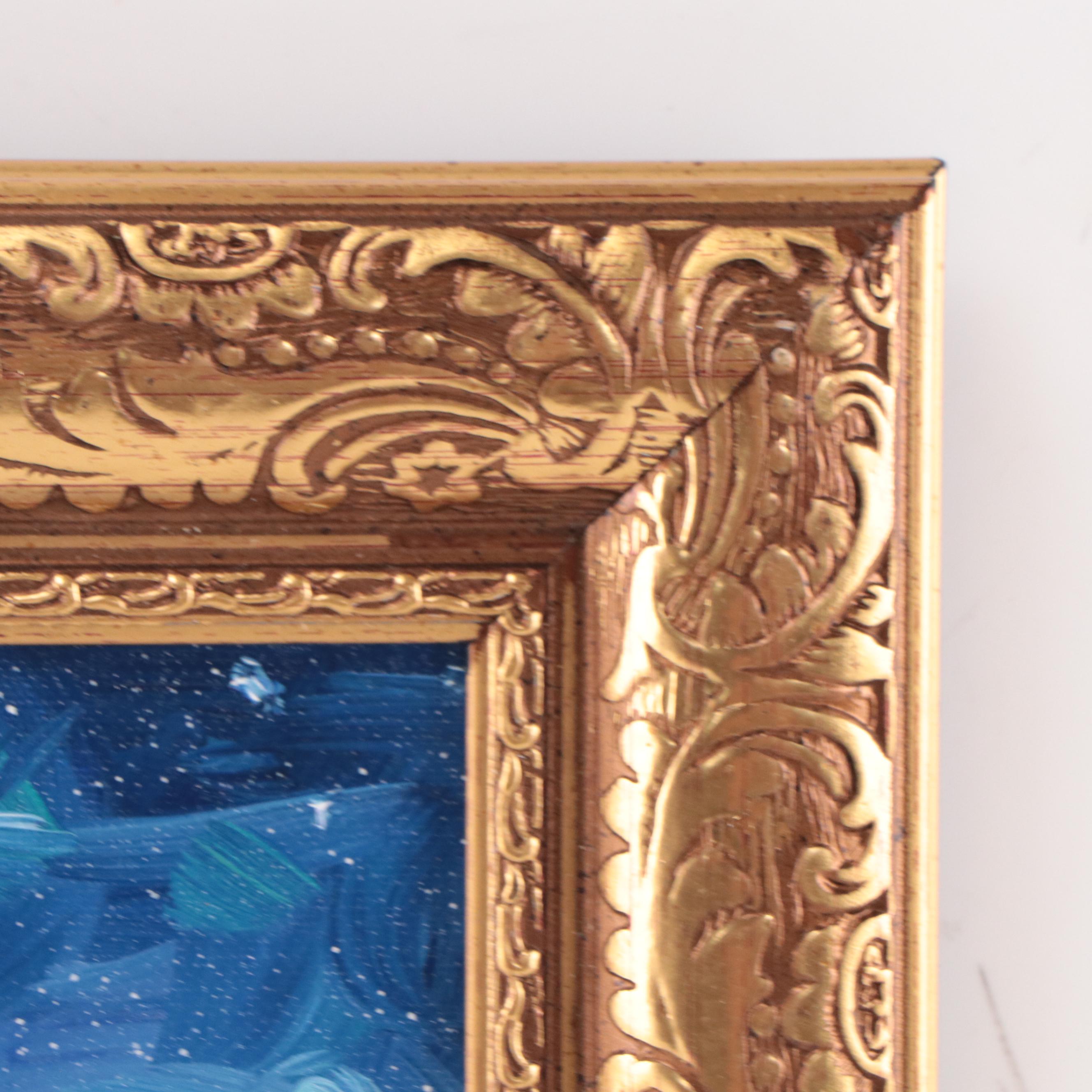 William Hawkins Nocturne Landscape Oil Painting, 2023