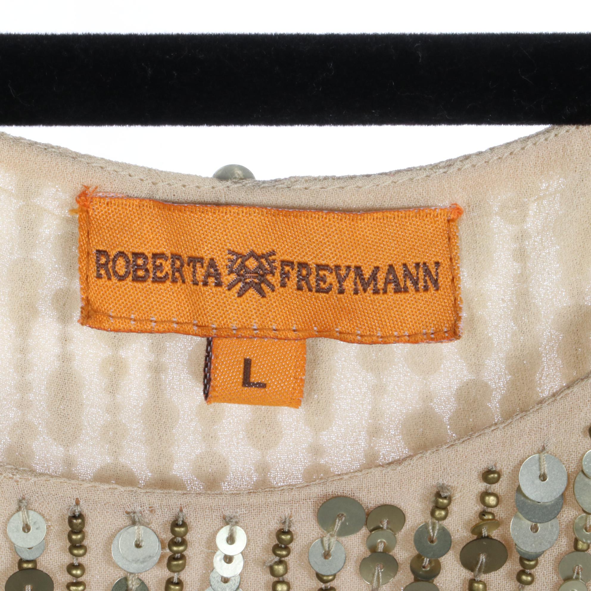 Fendi Skirt, Roberto Cavalli Cowl Neck Top, Roberta Freymann Sequin Top, & More