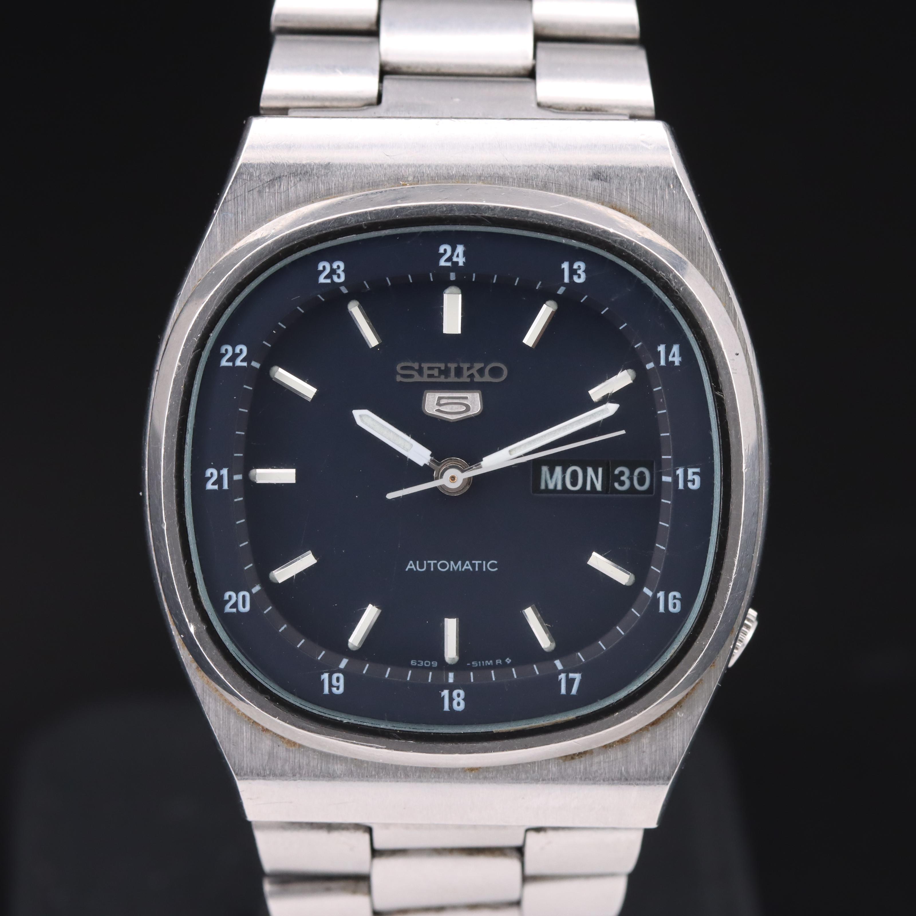 Seiko 5 Day-Date Automatic Watch