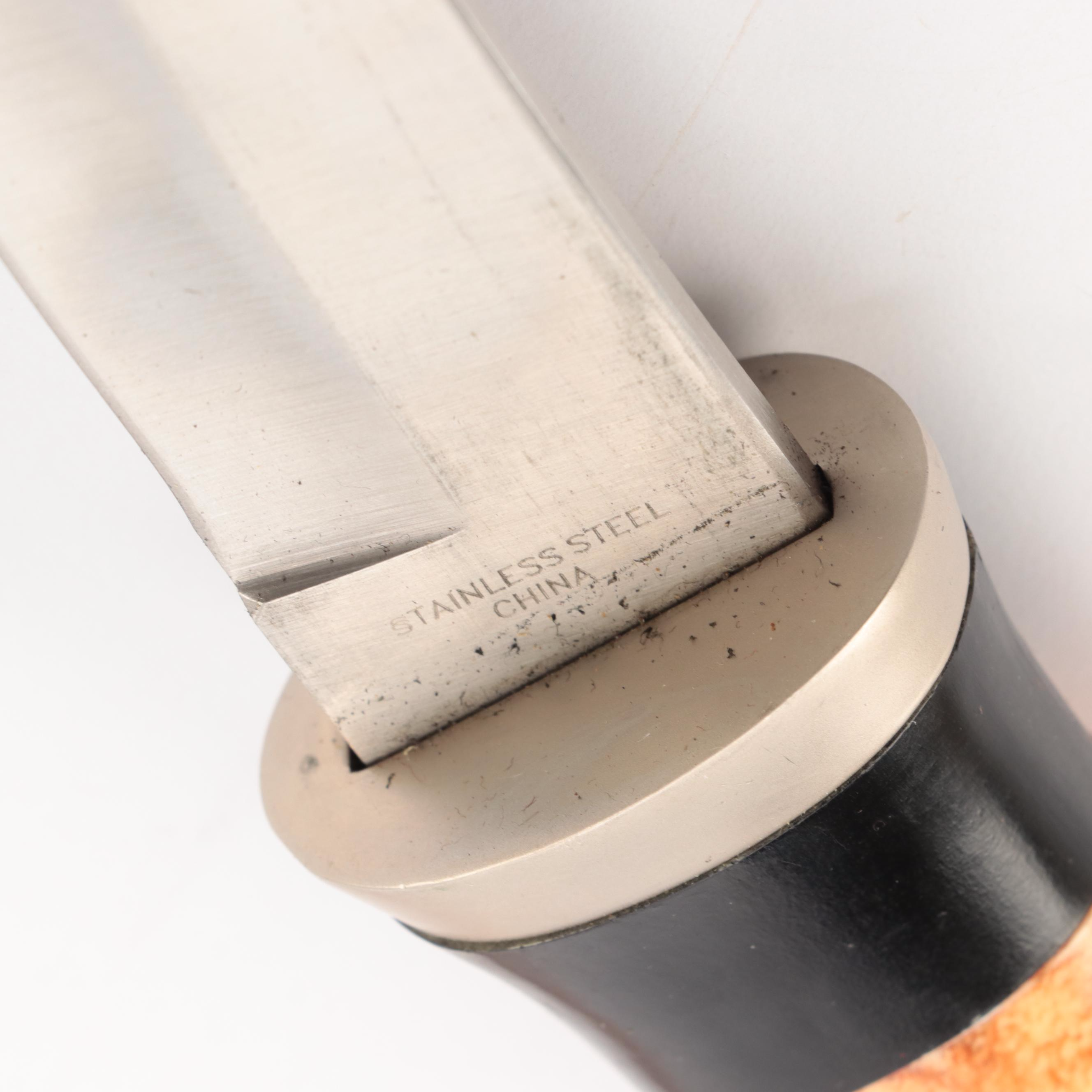 Japanese Style Stainless Steel Tantō Blade with Sheath