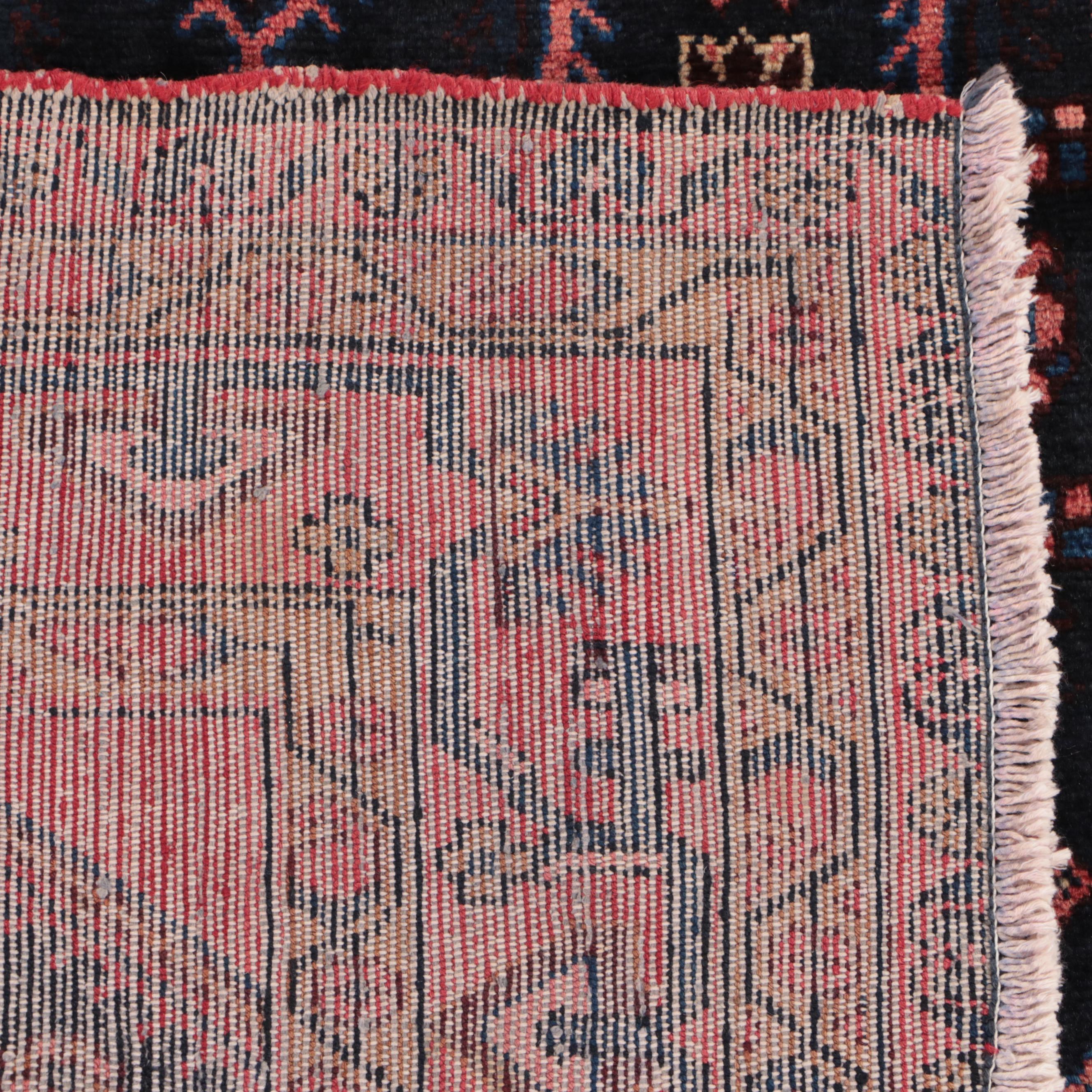 3'8 x 5'7 Hand-Knotted Persian Hamadan Area Rug