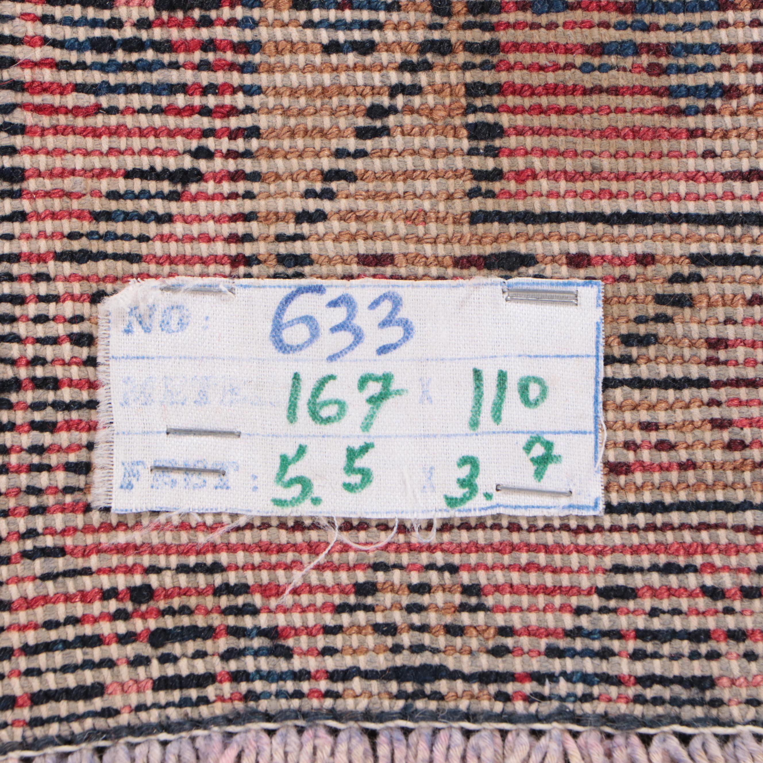 3'8 x 5'7 Hand-Knotted Persian Hamadan Area Rug