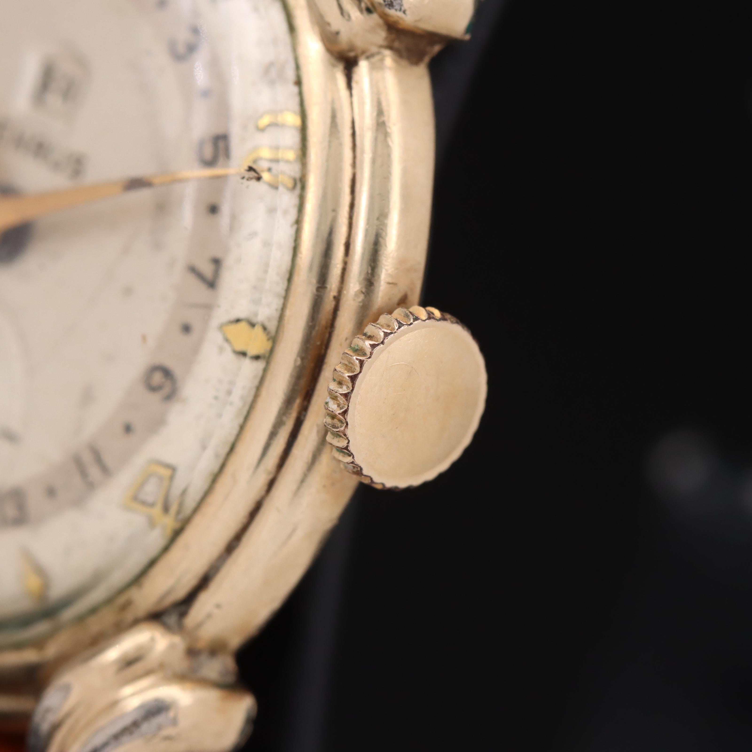 Vintage Benrus Day-Date Stem Wind Watch