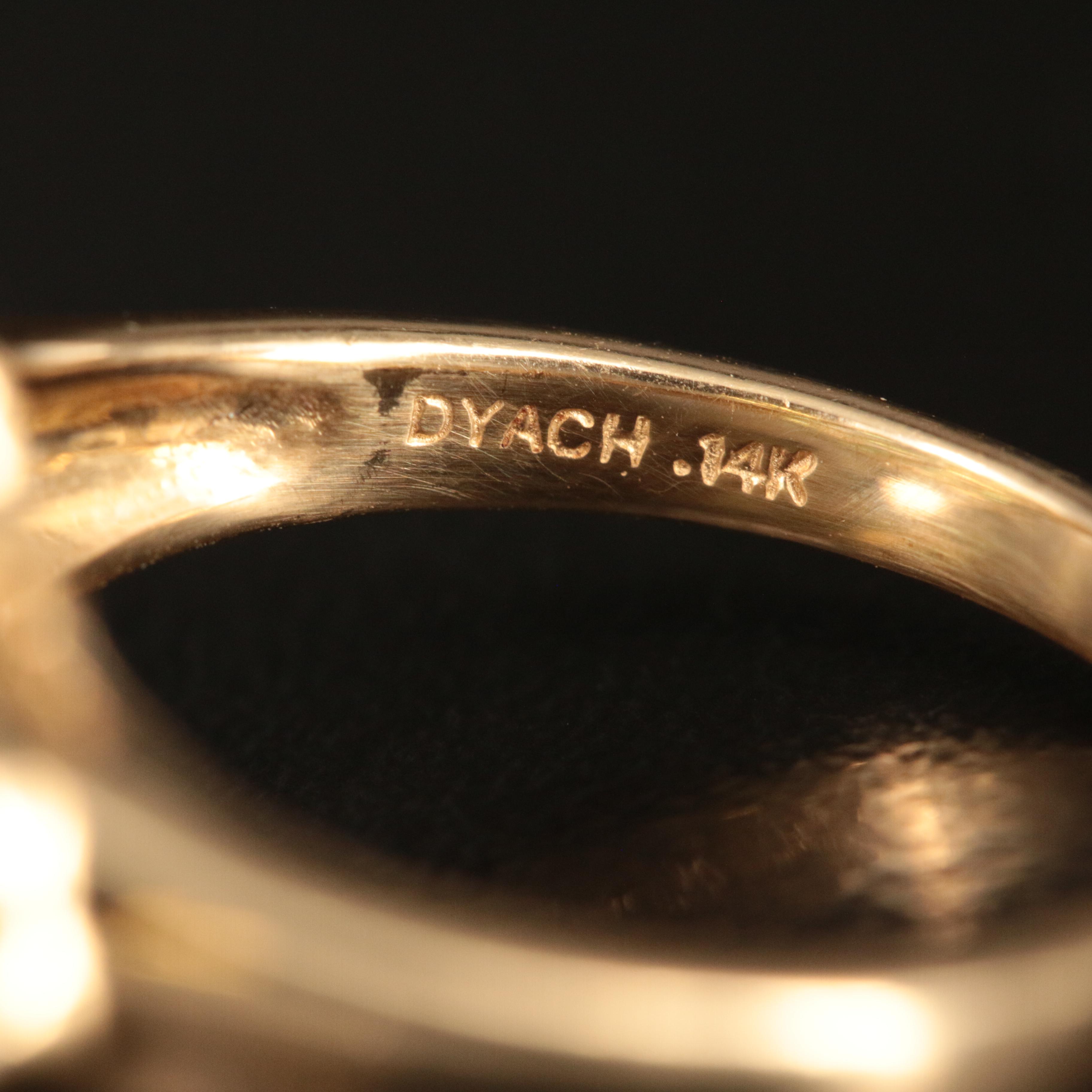 14K Diopside and Diamond Ring