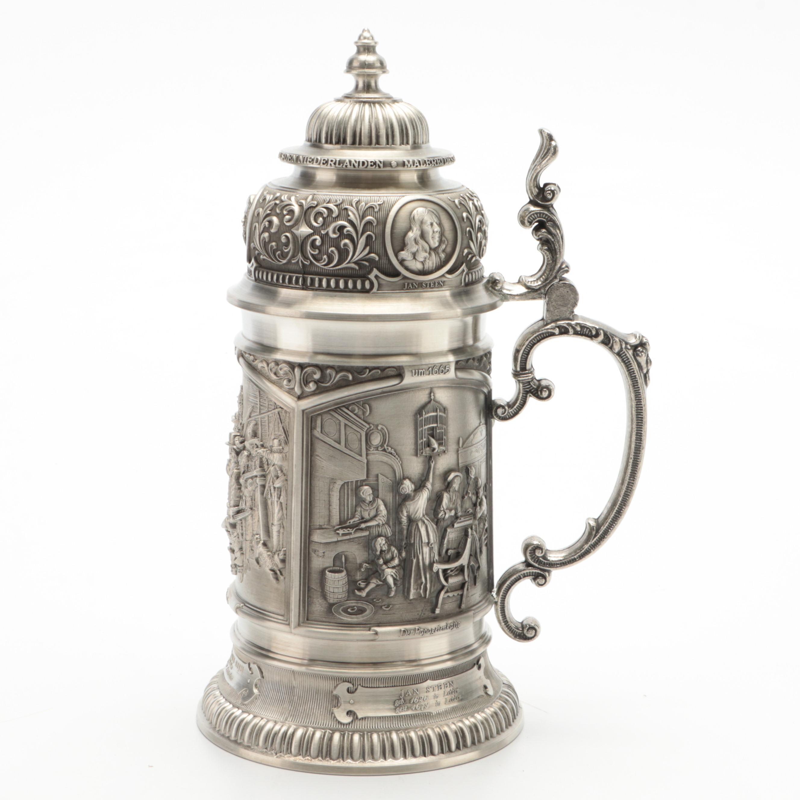 SKS Tin Beer Stein With Other German Tin Beer Stein