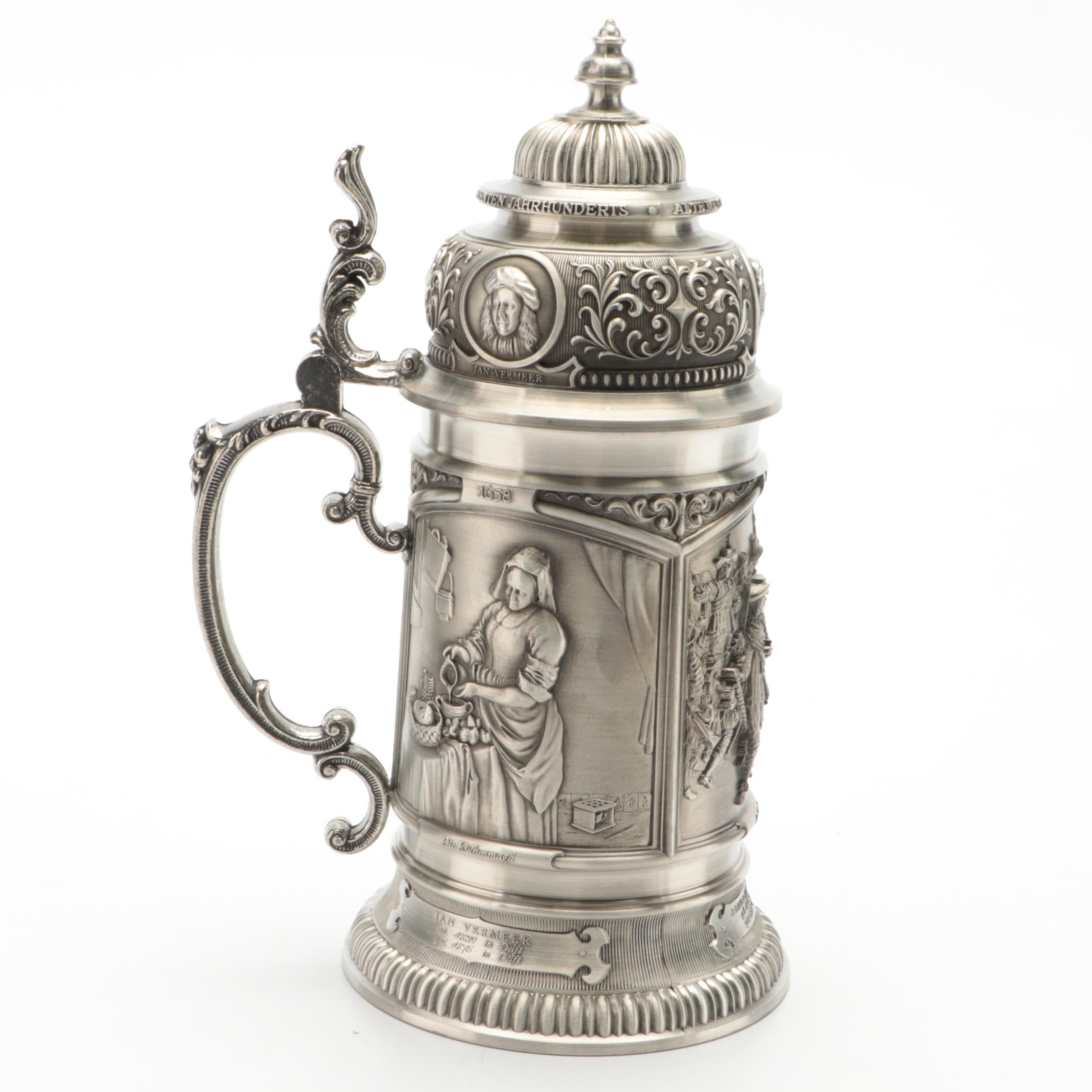 SKS Tin Beer Stein With Other German Tin Beer Stein