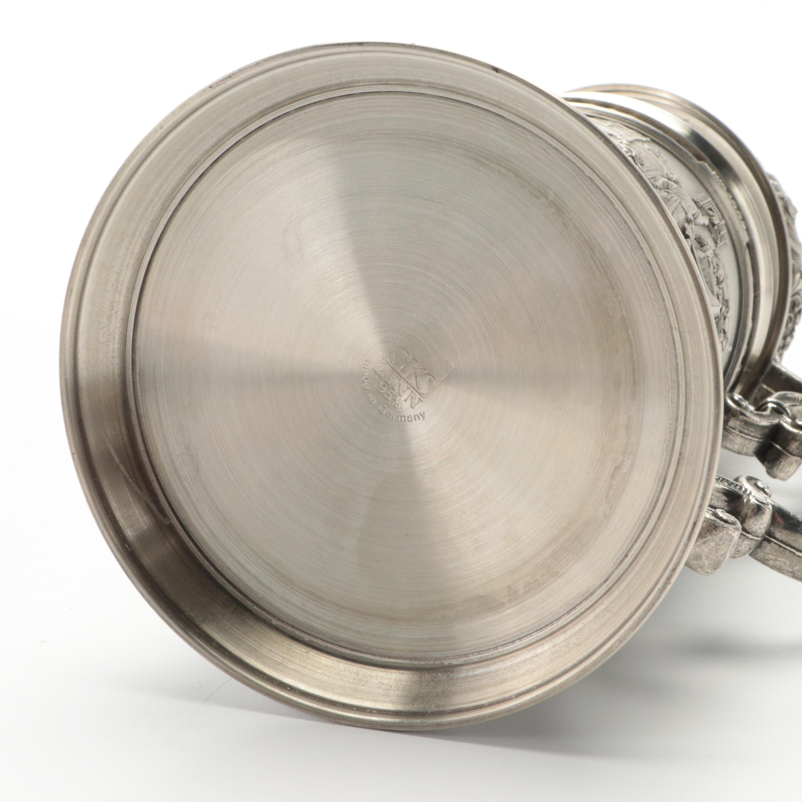 SKS Tin Beer Stein With Other German Tin Beer Stein