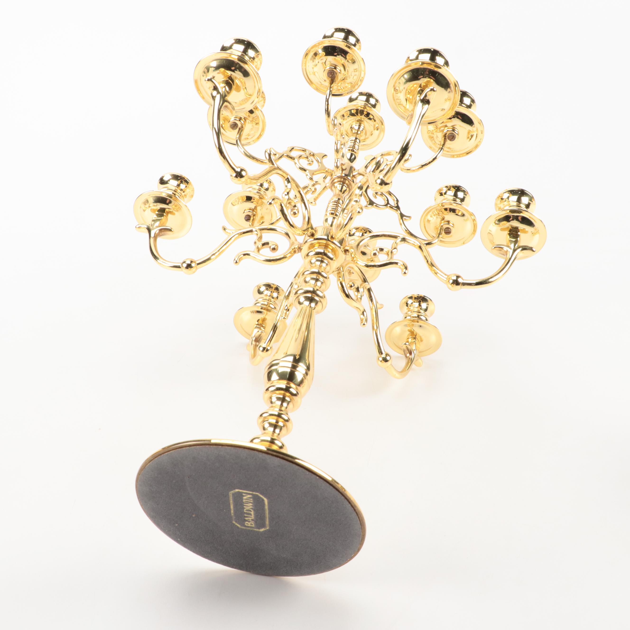 Baldwin Baroque Style Candelabra with Other Candle Holders and Sconces