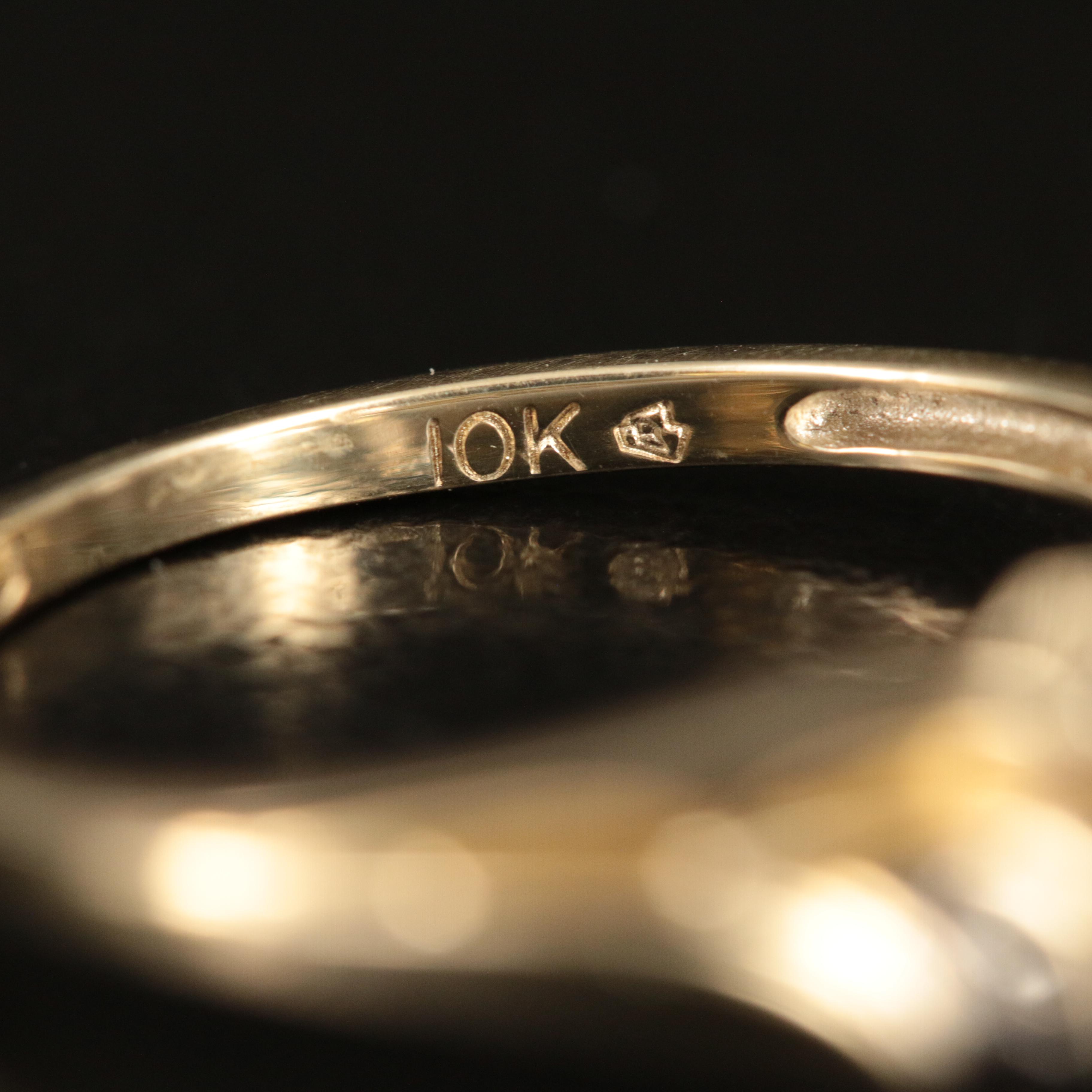 10K Tanzanite and Diamond Ring