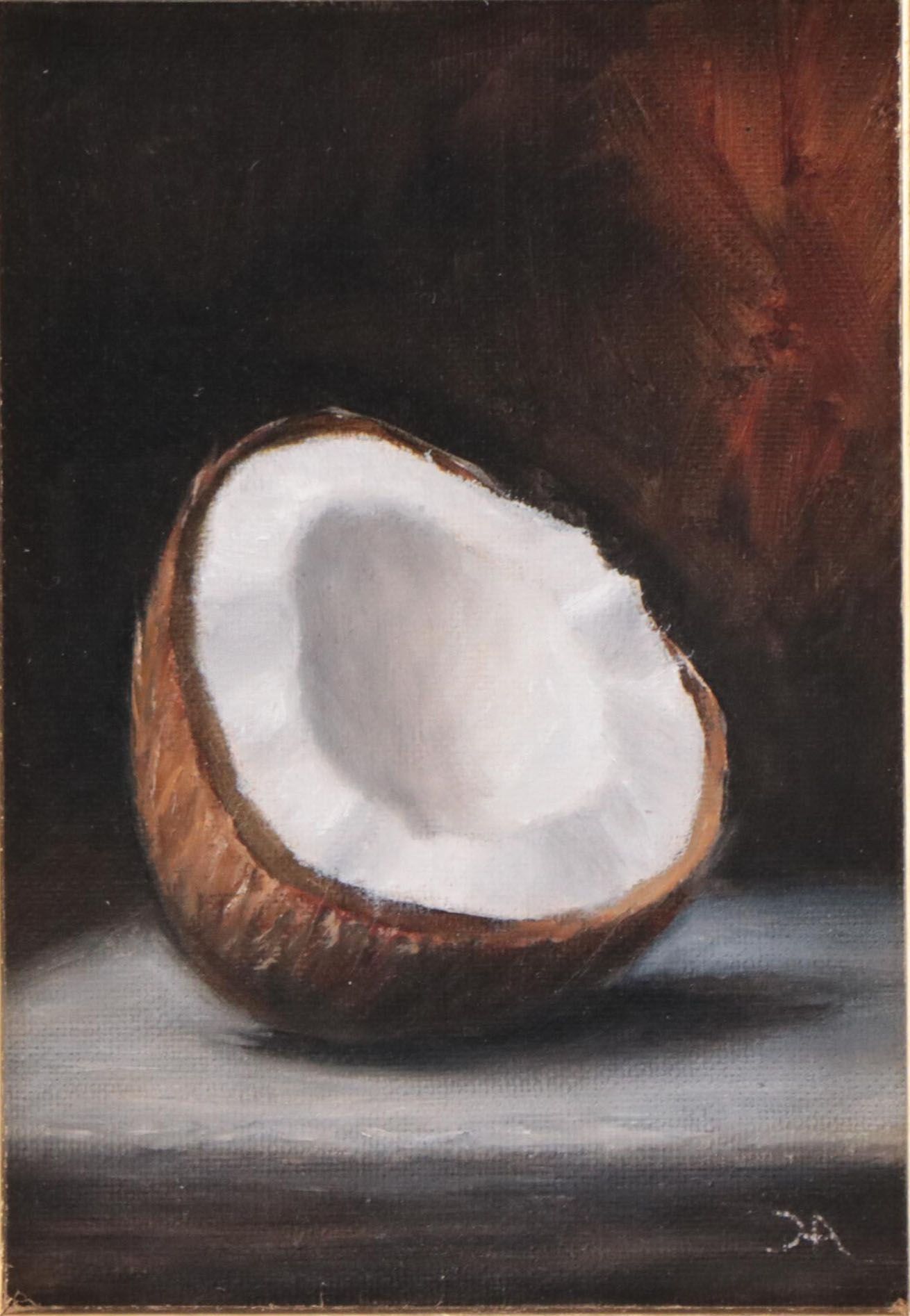 Houra H. Alghizzi Oil Painting "Coconut," 2023