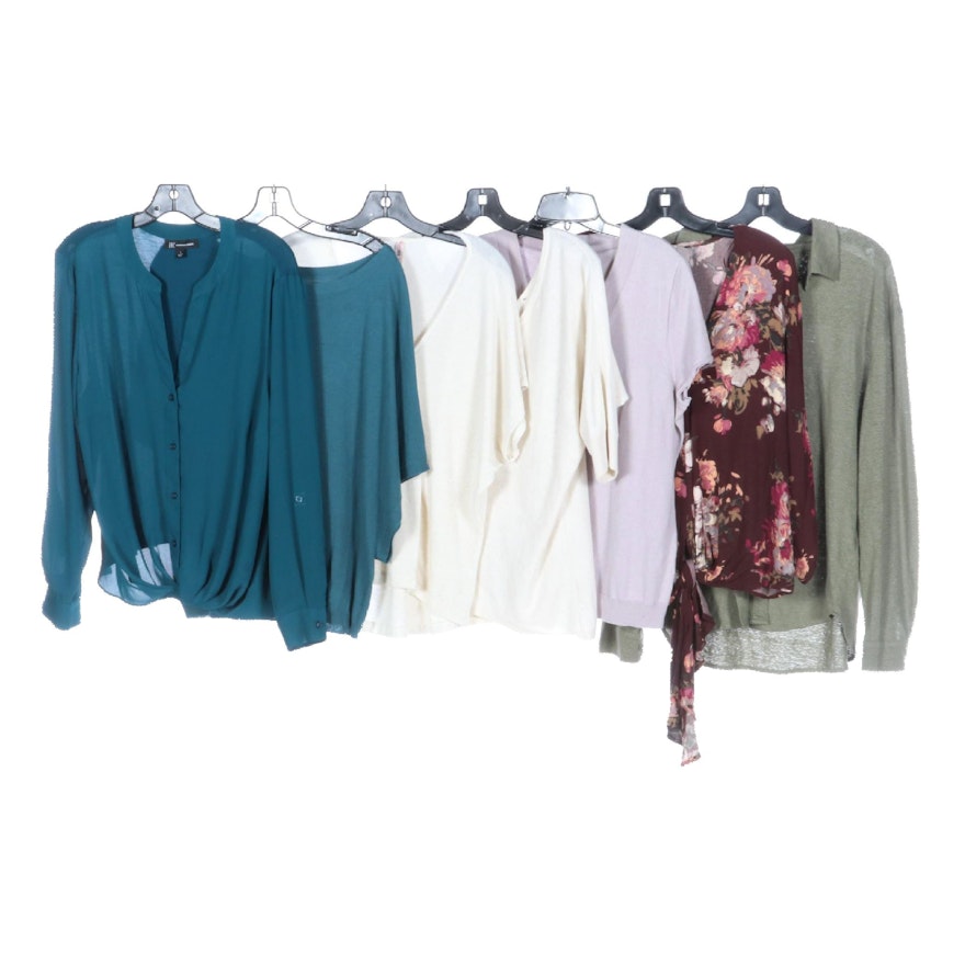 Assorted Casual Tops Including INC, Lovestitch, J. Crew, and More