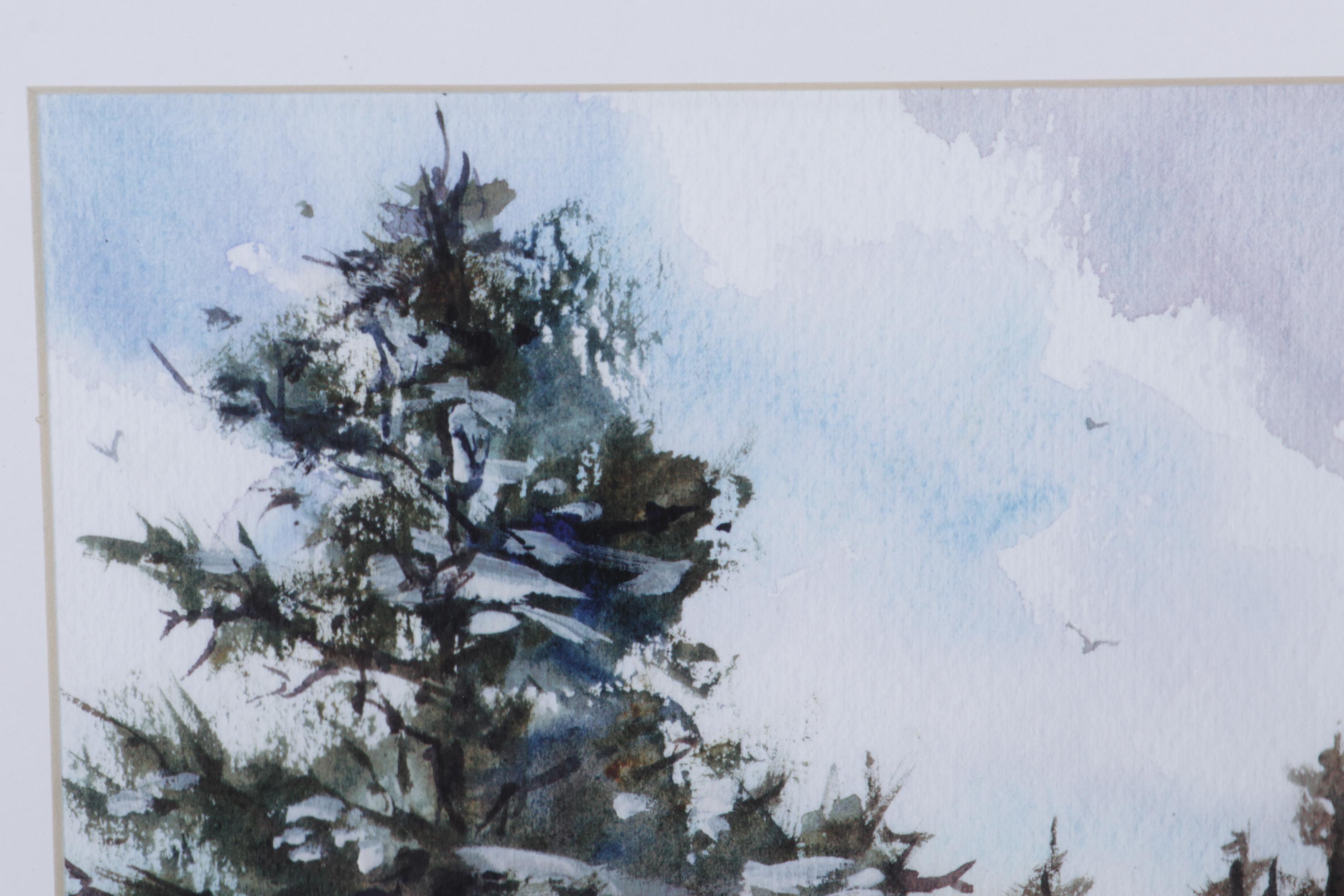 Linda Henry Landscape Giclées Including "Night Skies," 21st Century