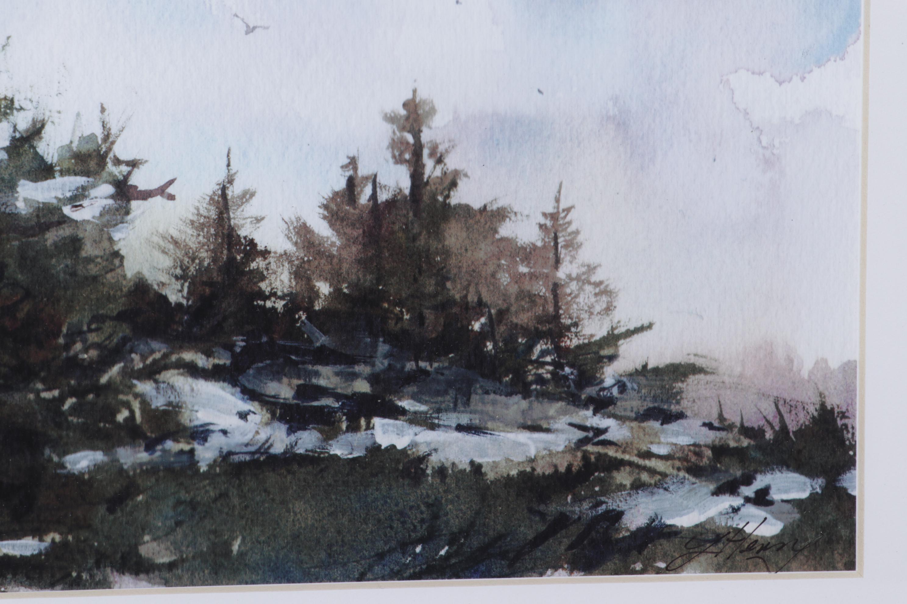 Linda Henry Landscape Giclées Including "Night Skies," 21st Century