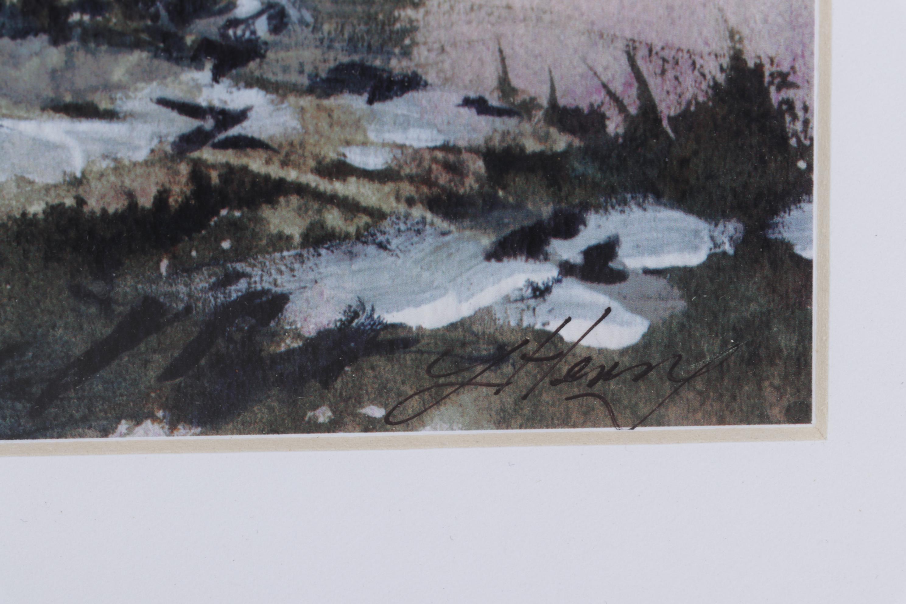 Linda Henry Landscape Giclées Including "Night Skies," 21st Century