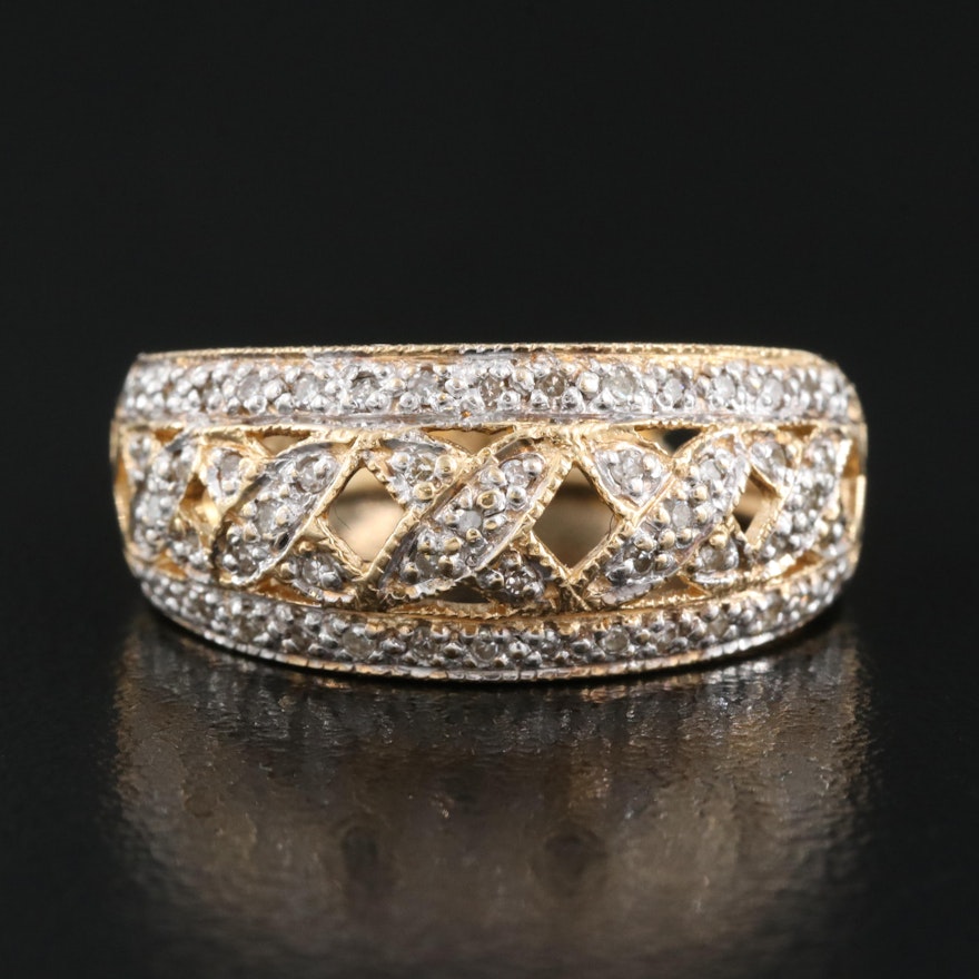 14K 0.16 CTW Diamond Band