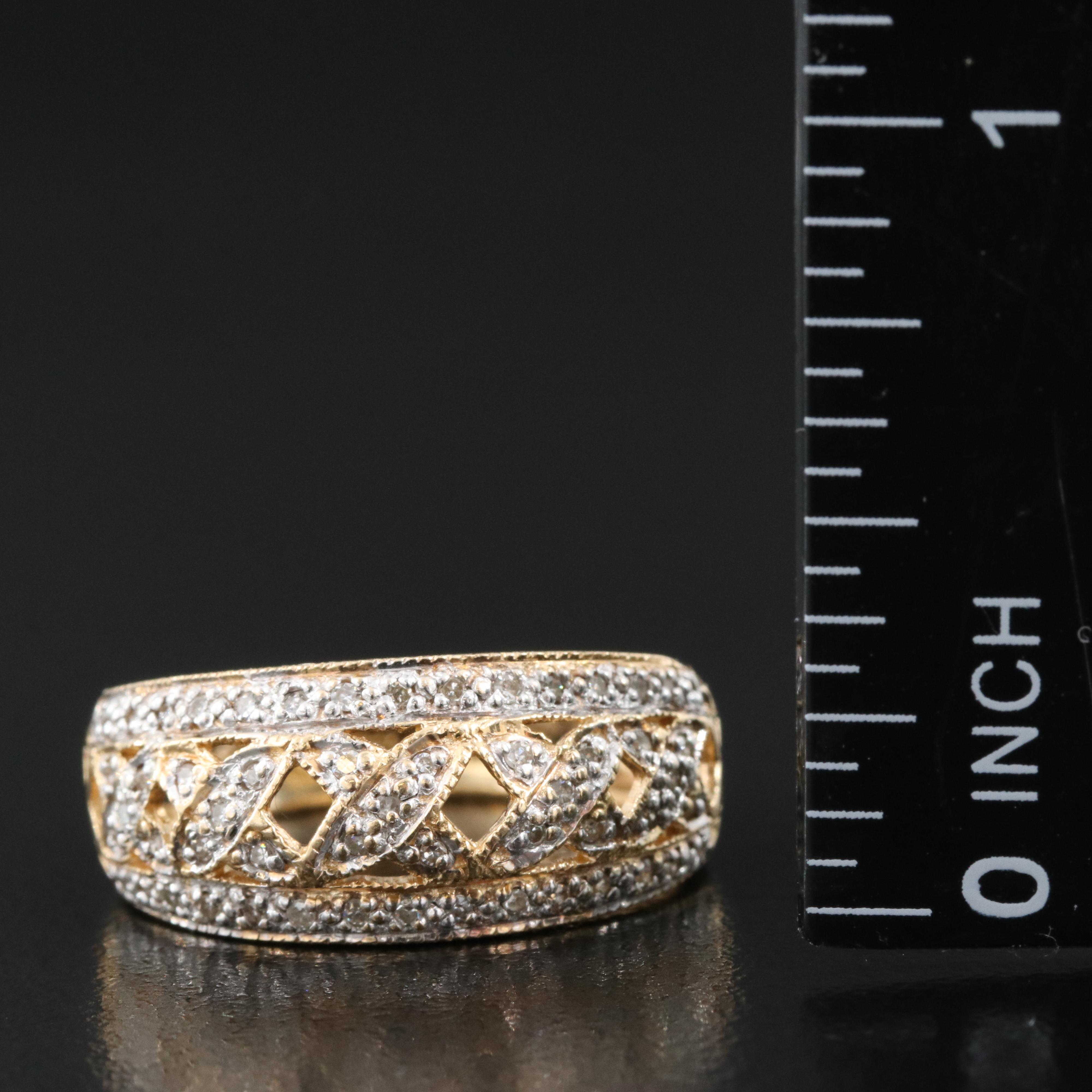 14K 0.16 CTW Diamond Band