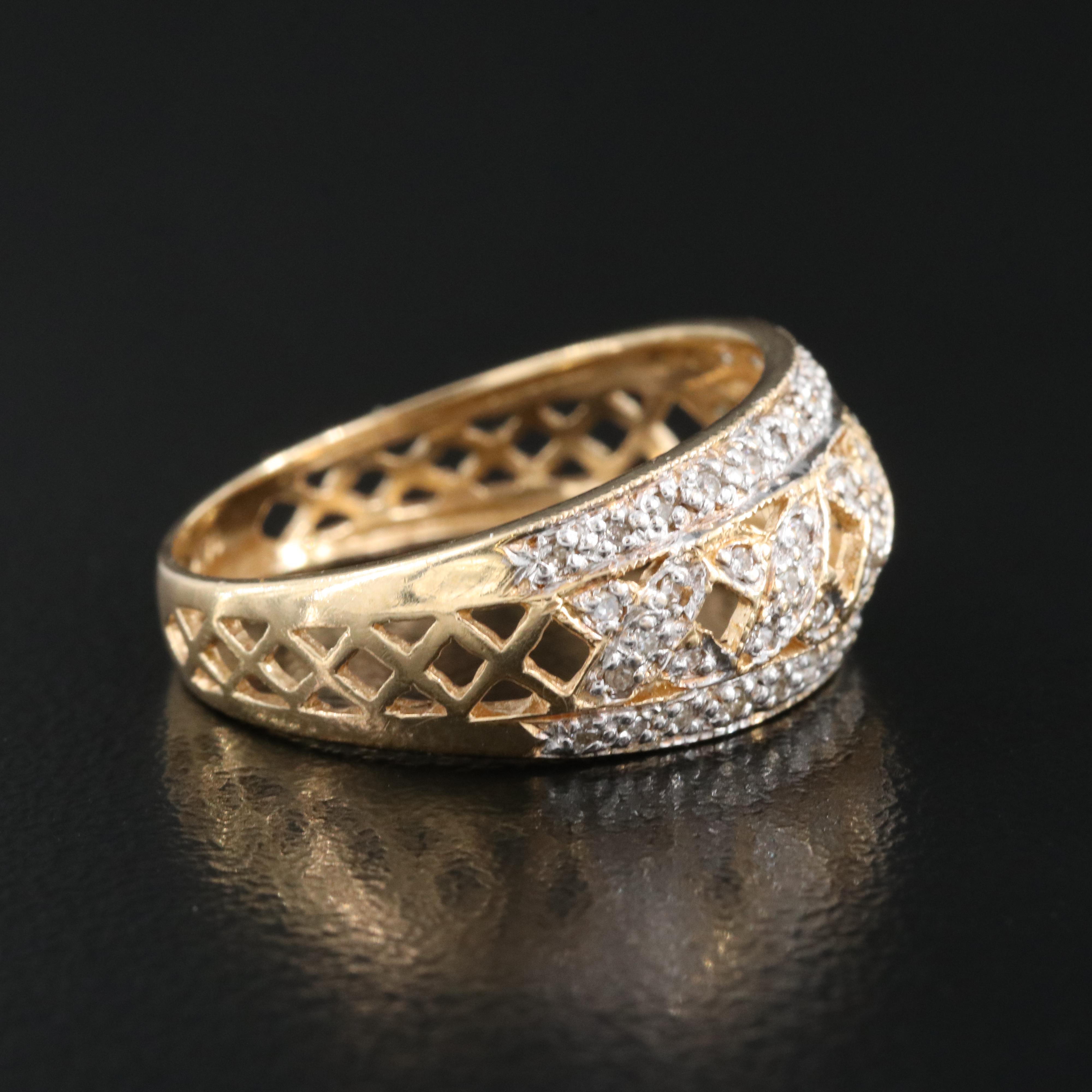 14K 0.16 CTW Diamond Band