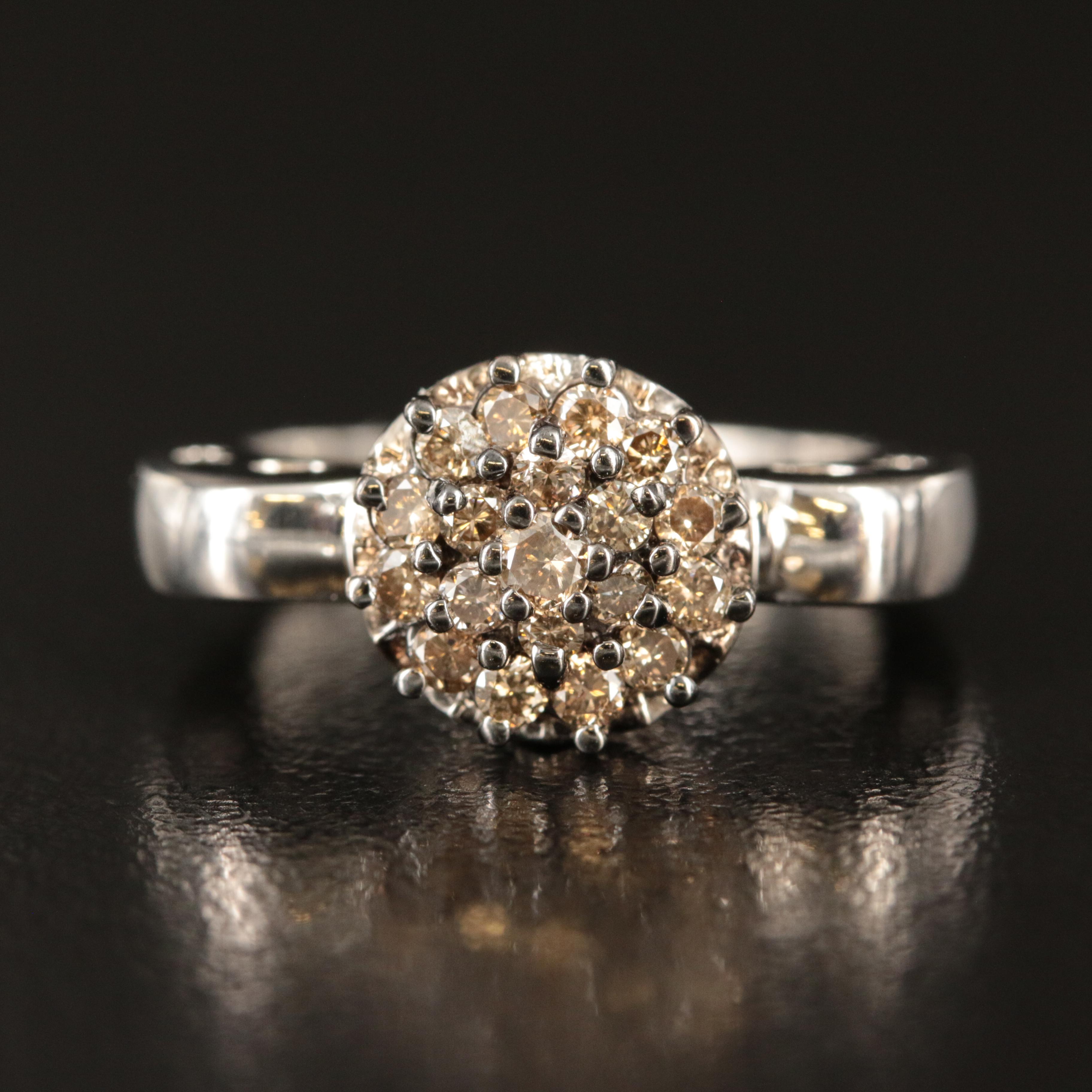 John C. Rinker 14K 0.48 CTW Diamond Cluster Ring