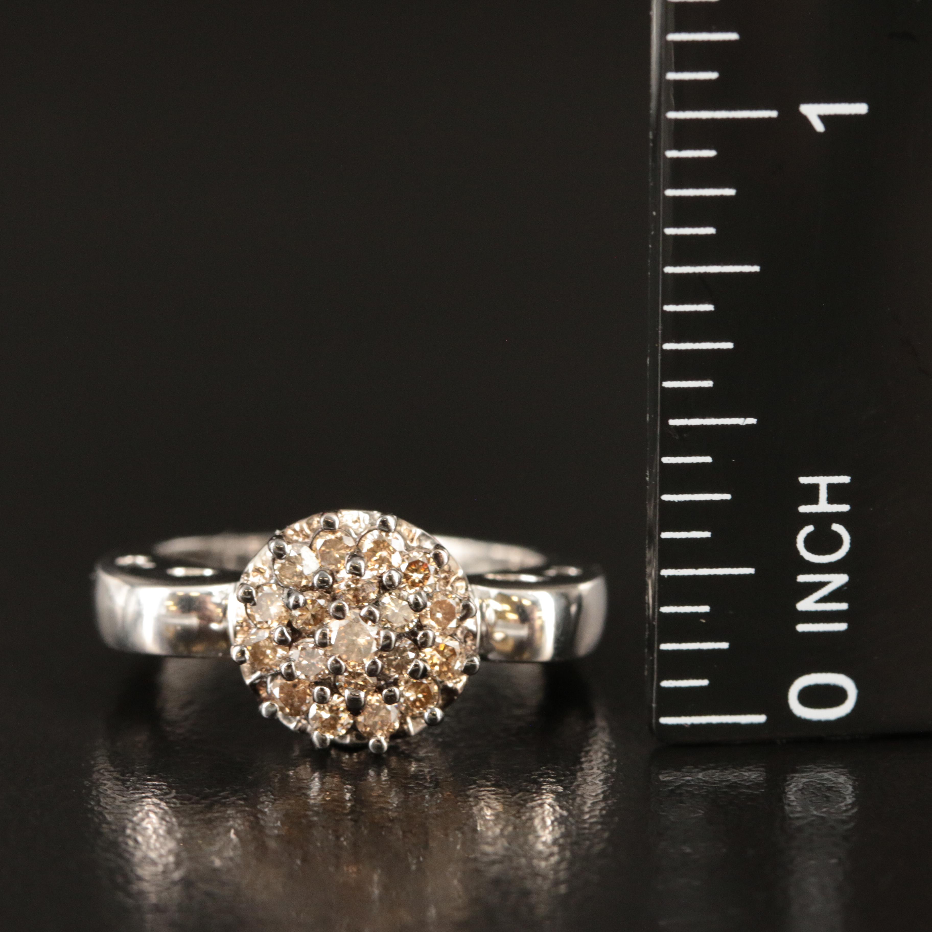 John C. Rinker 14K 0.48 CTW Diamond Cluster Ring