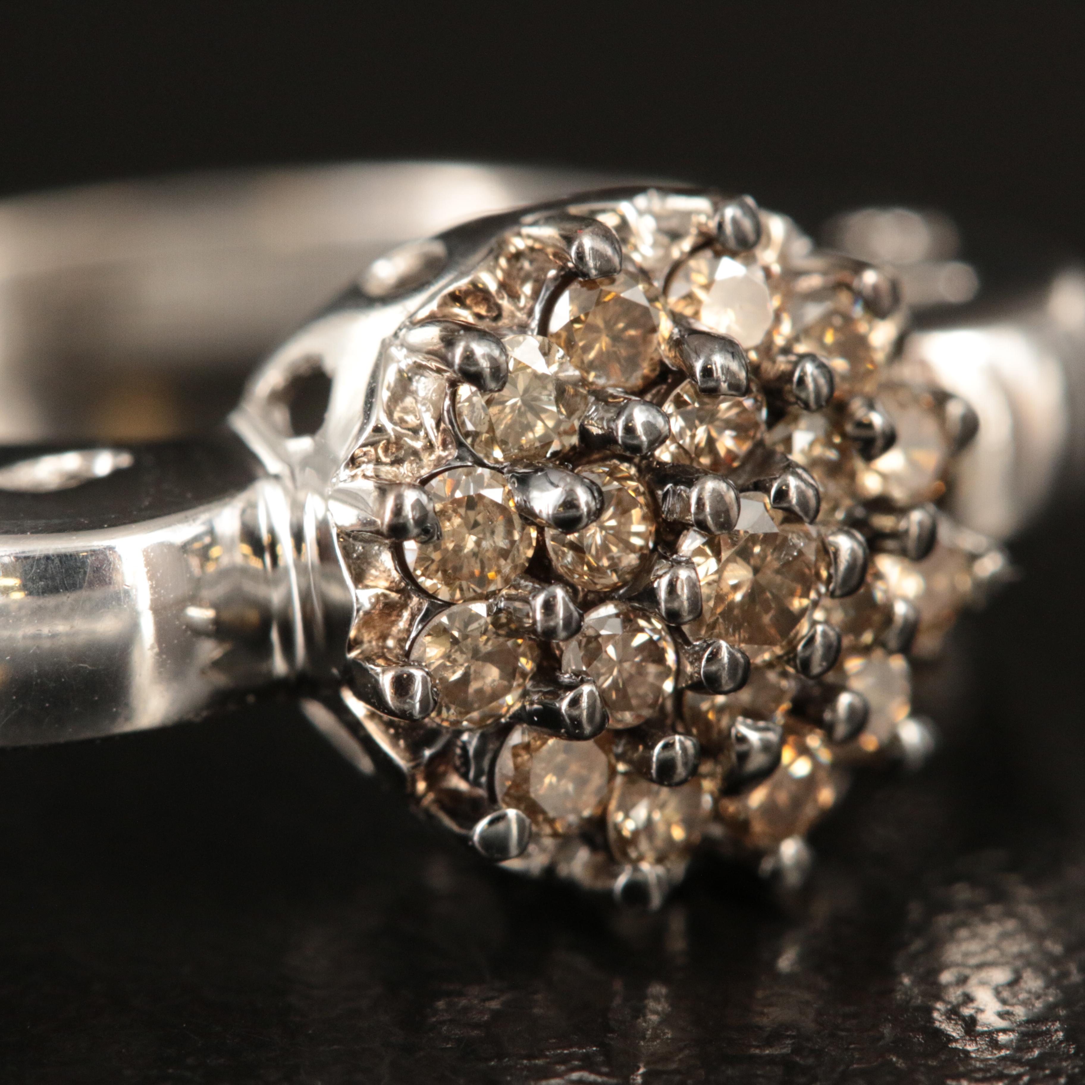 John C. Rinker 14K 0.48 CTW Diamond Cluster Ring