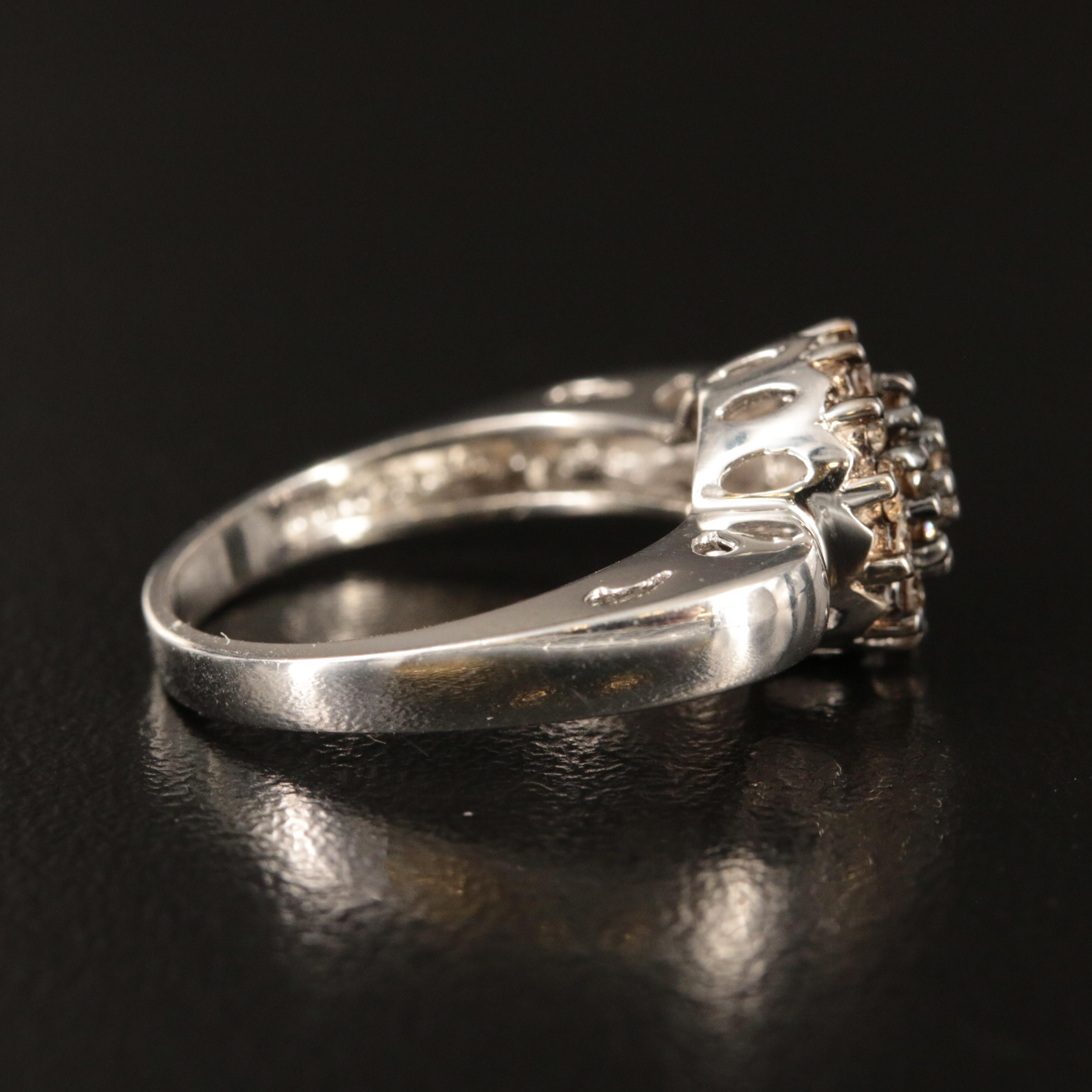 John C. Rinker 14K 0.48 CTW Diamond Cluster Ring