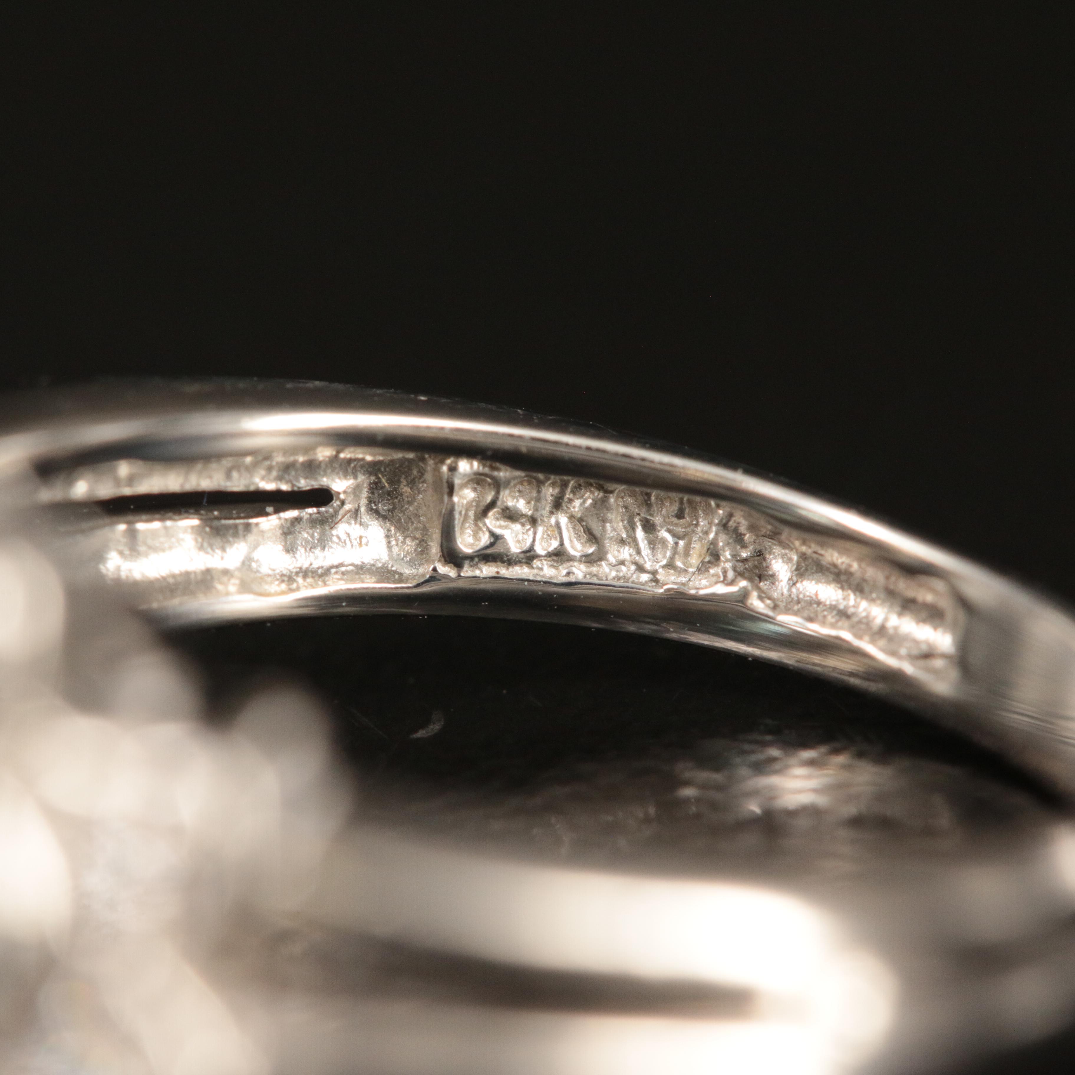 14K Zircon and Diamond Ring