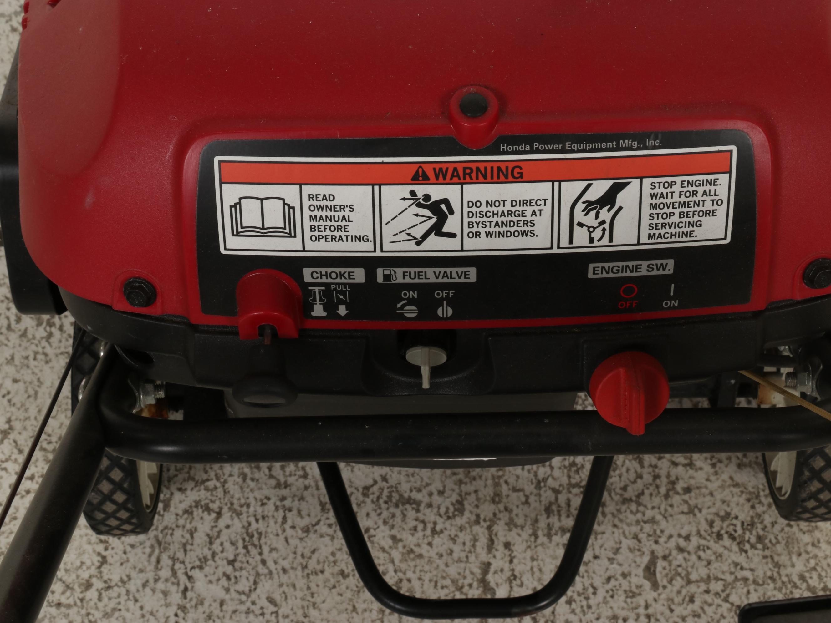 Honda HS520 Single-Stage Snow Blower