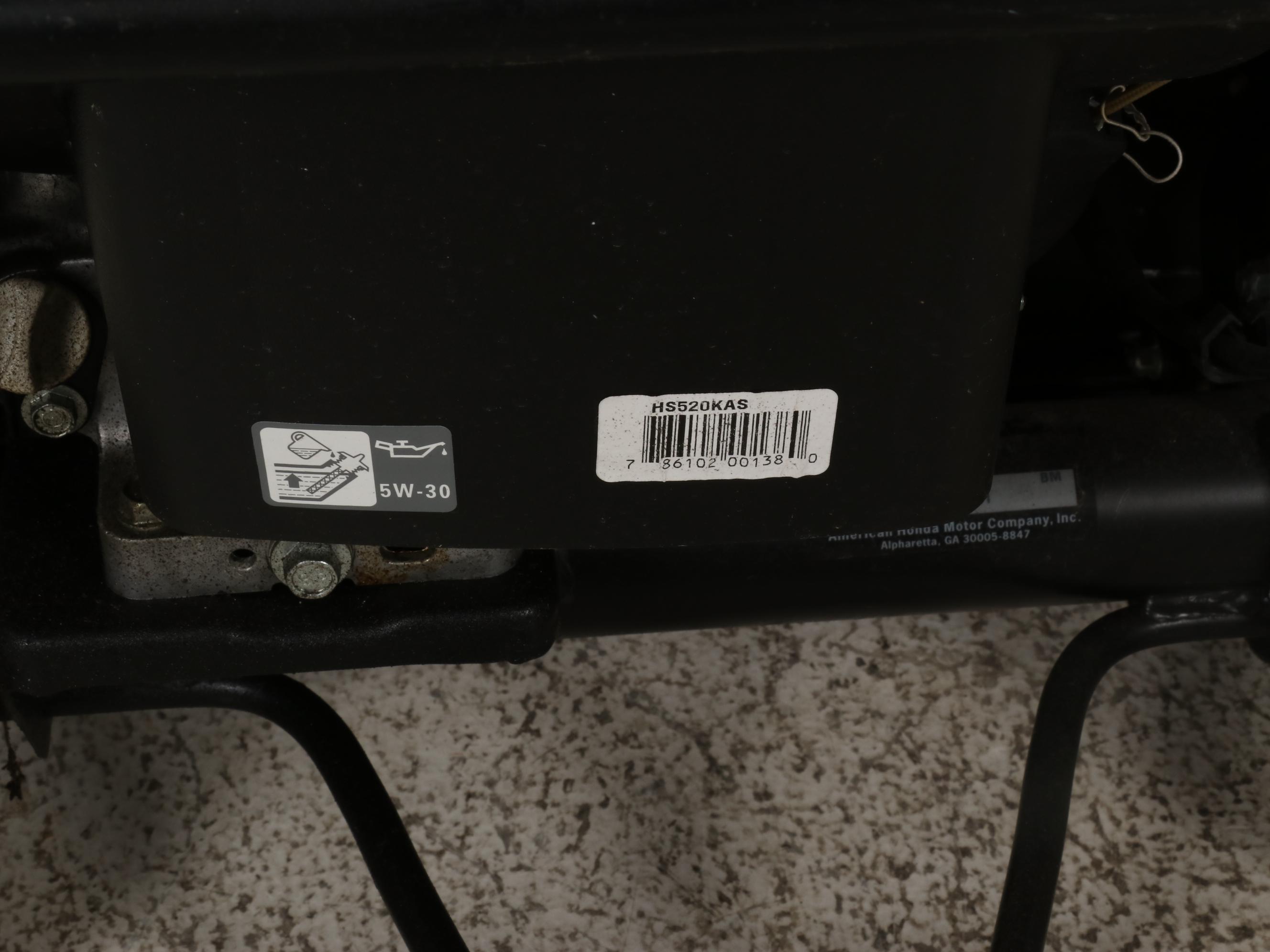 Honda HS520 Single-Stage Snow Blower