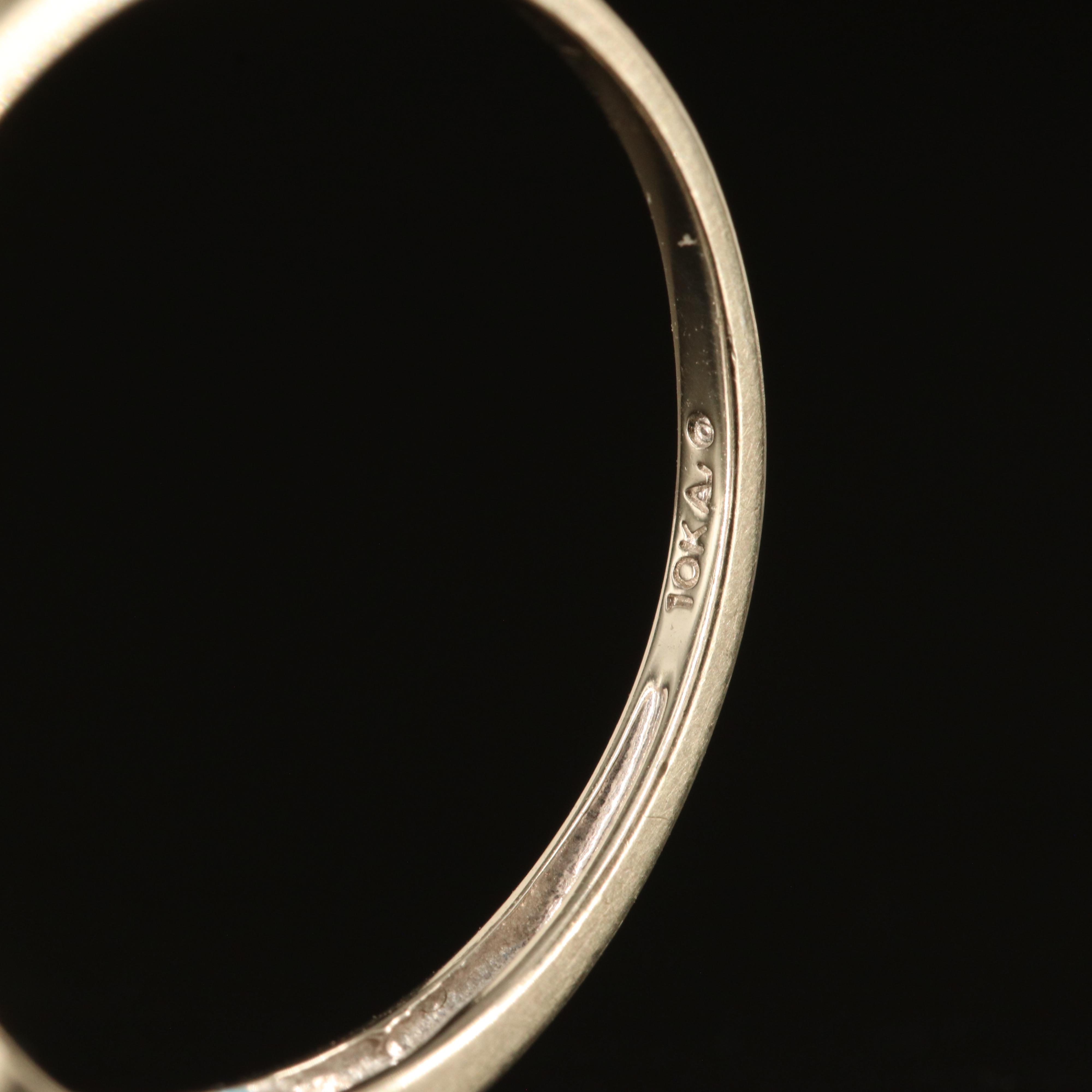 10K Sapphire and Diamond Ring