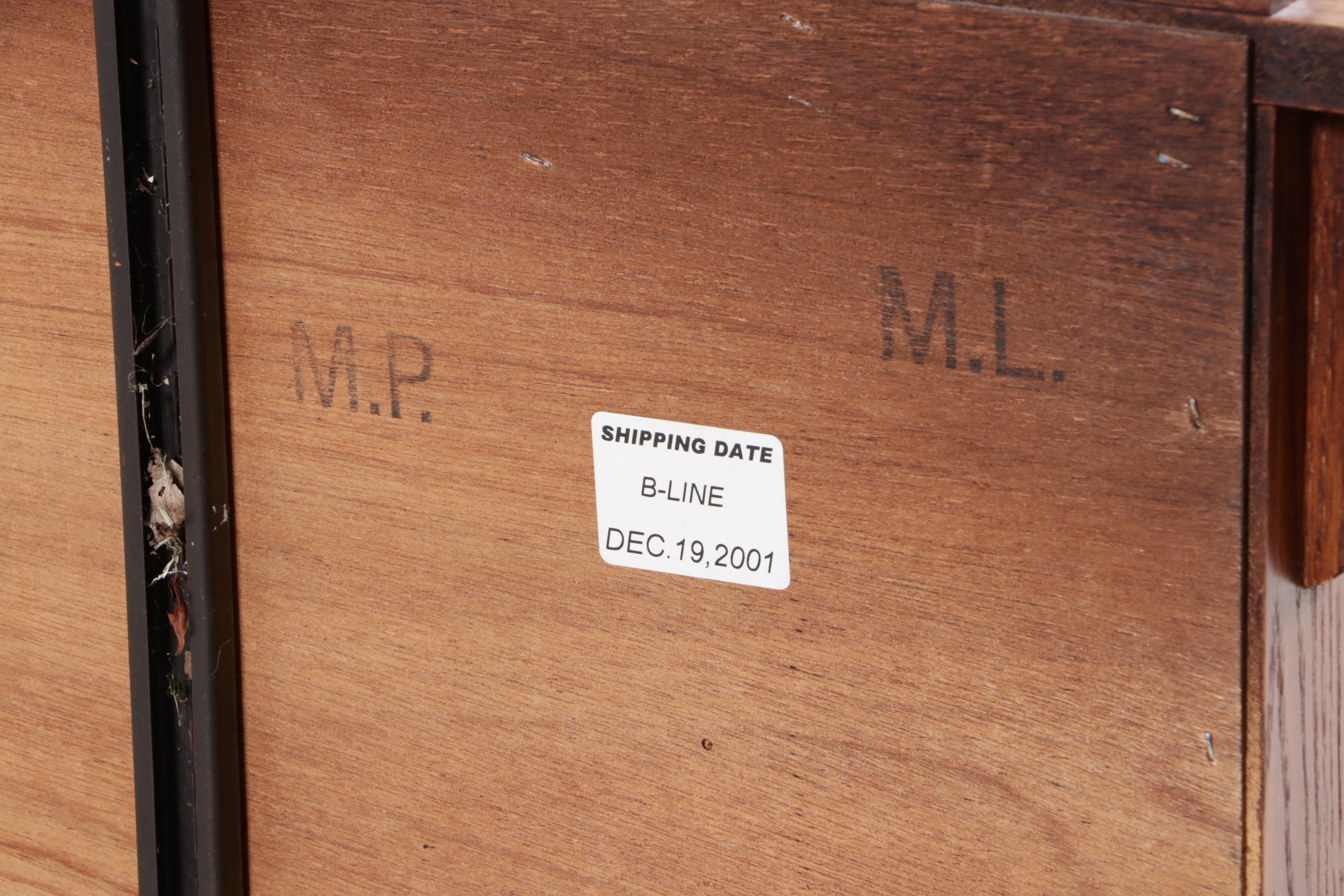 Mission Style Wooden Dresser with Mirror