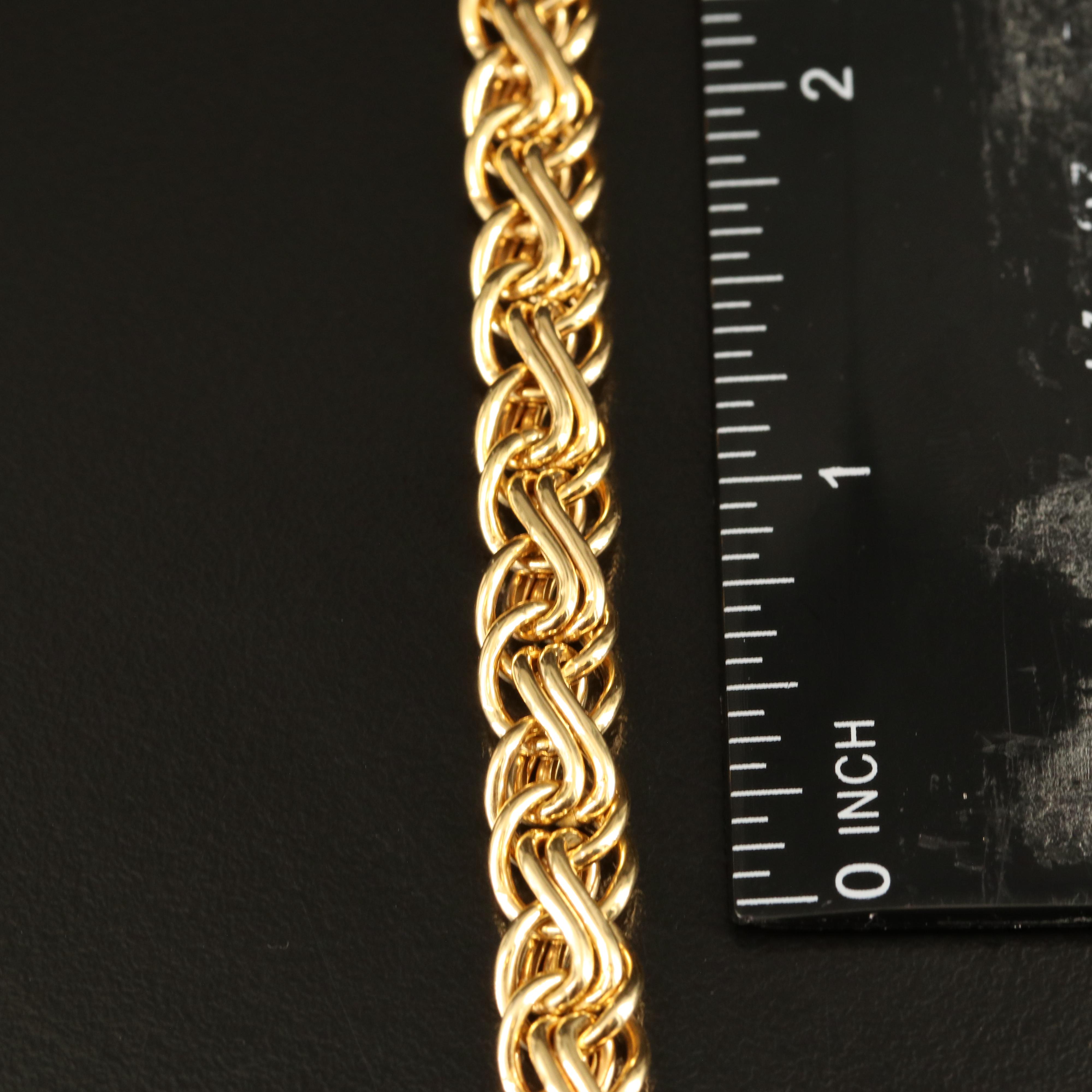 Italian 14K Fancy Link Bracelet