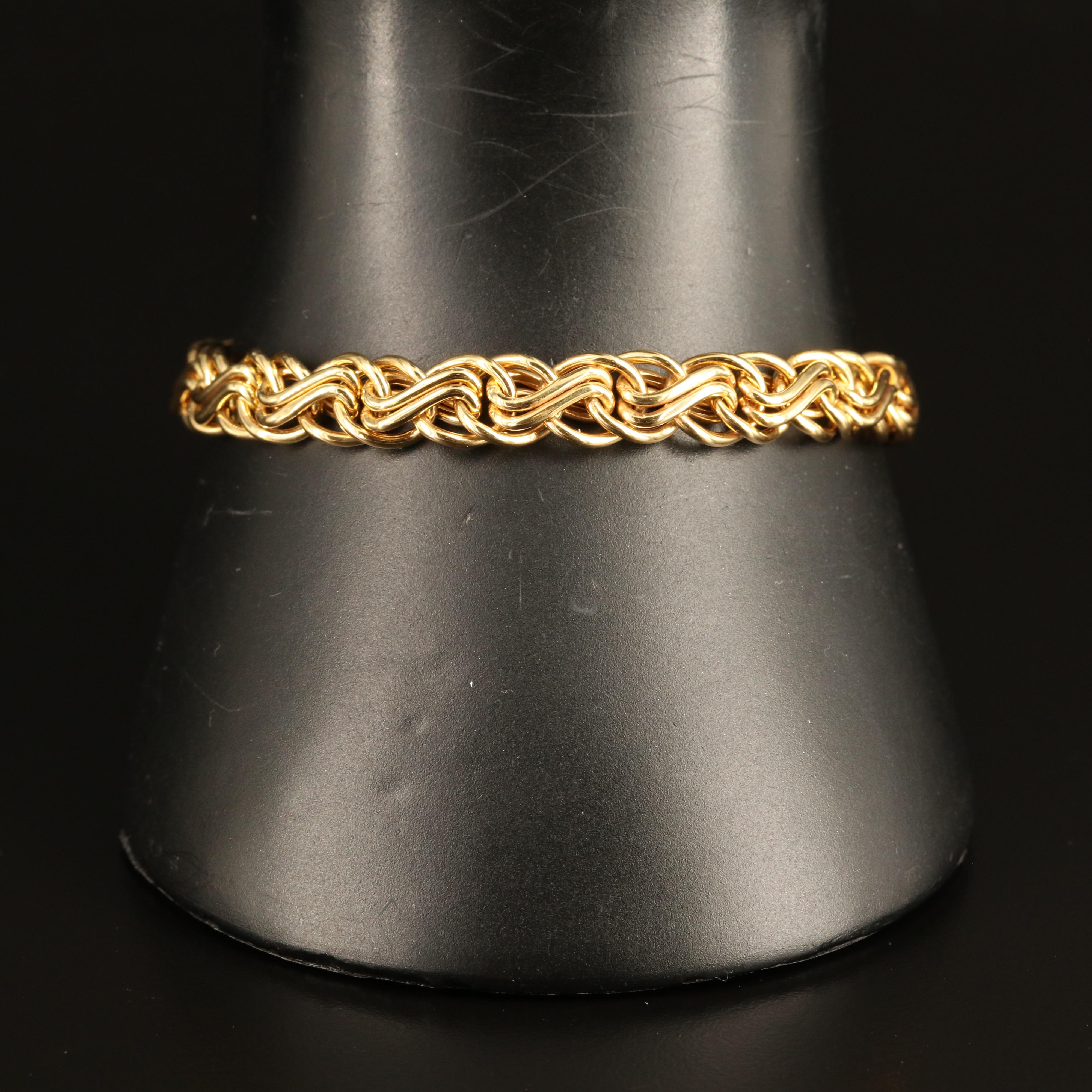 Italian 14K Fancy Link Bracelet