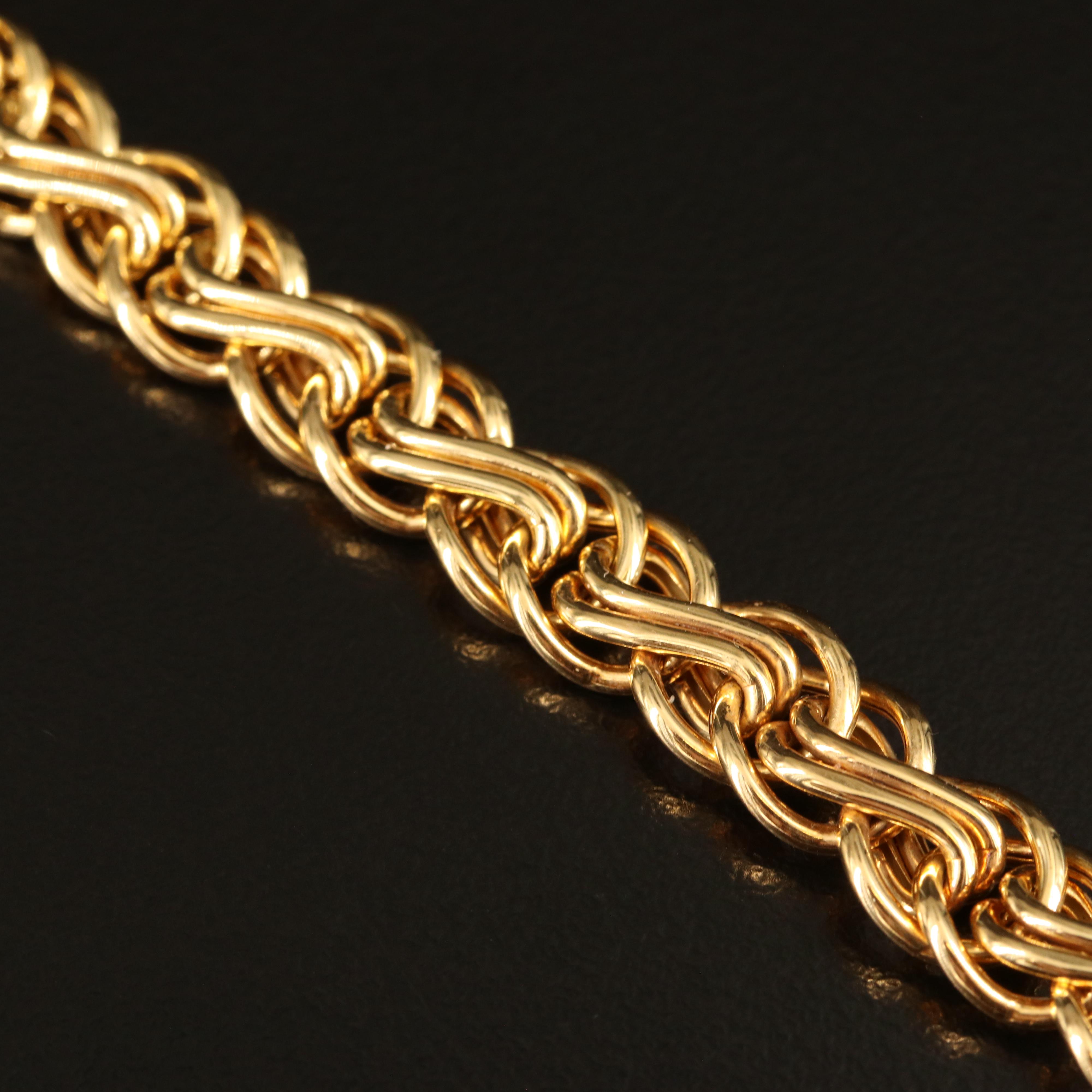 Italian 14K Fancy Link Bracelet