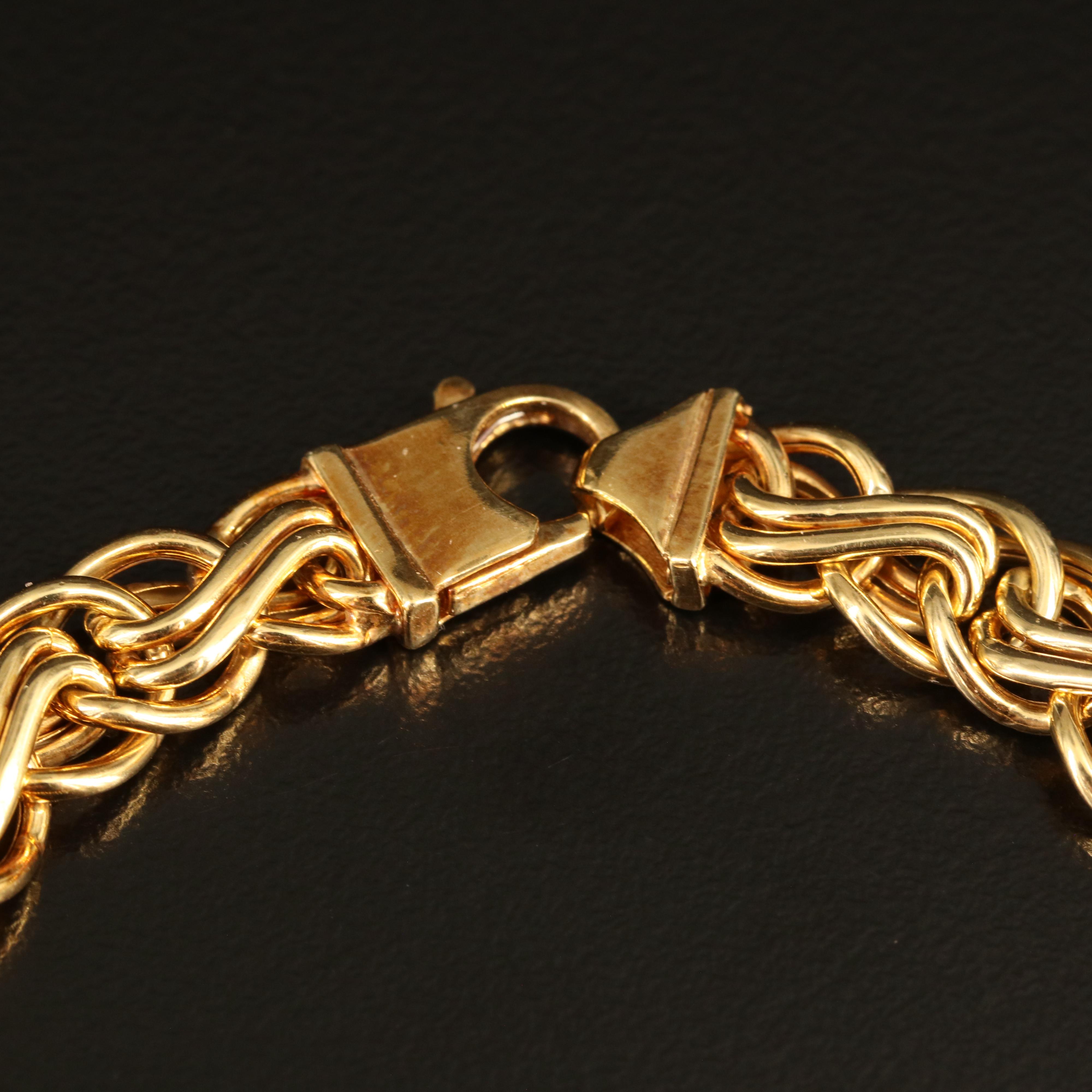 Italian 14K Fancy Link Bracelet