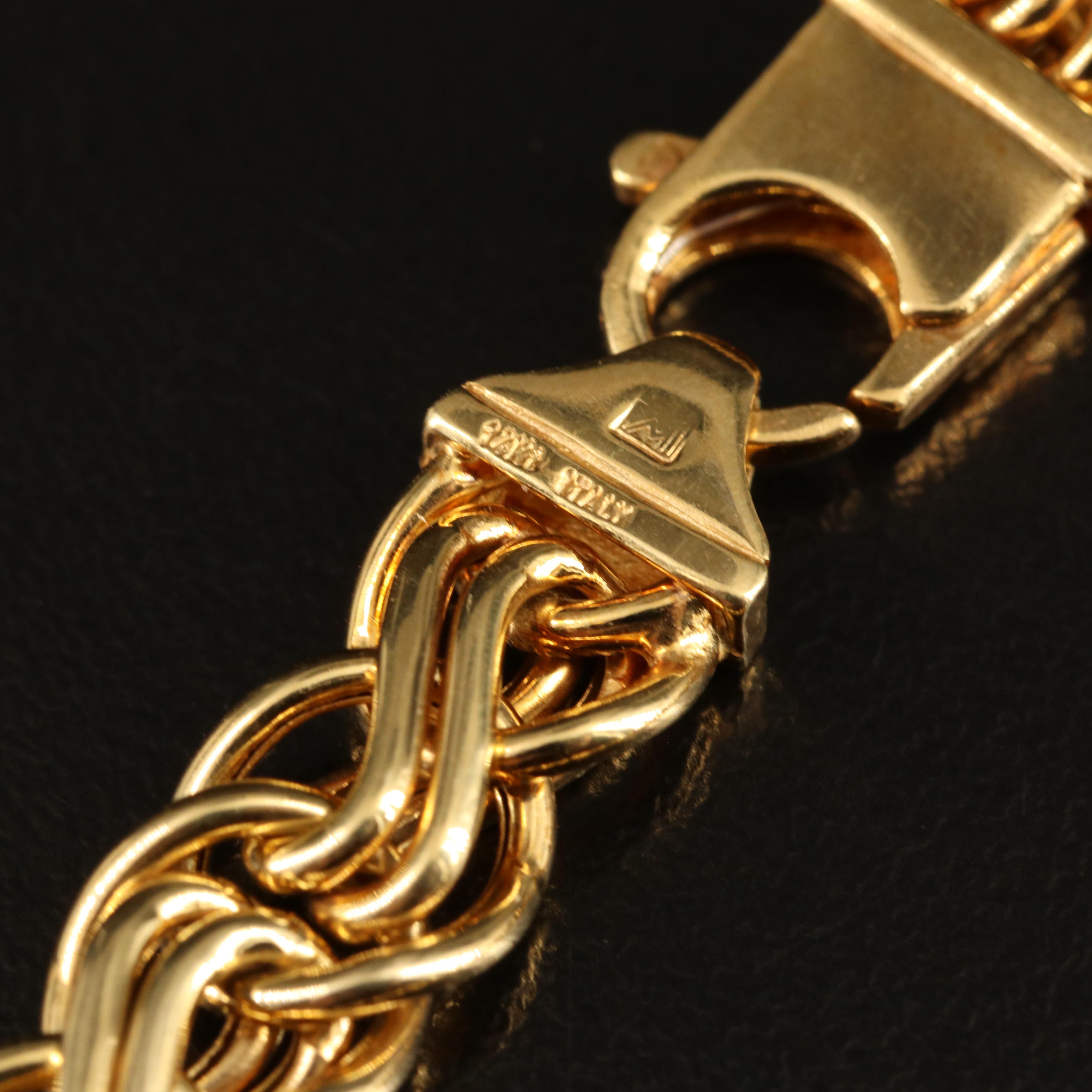 Italian 14K Fancy Link Bracelet