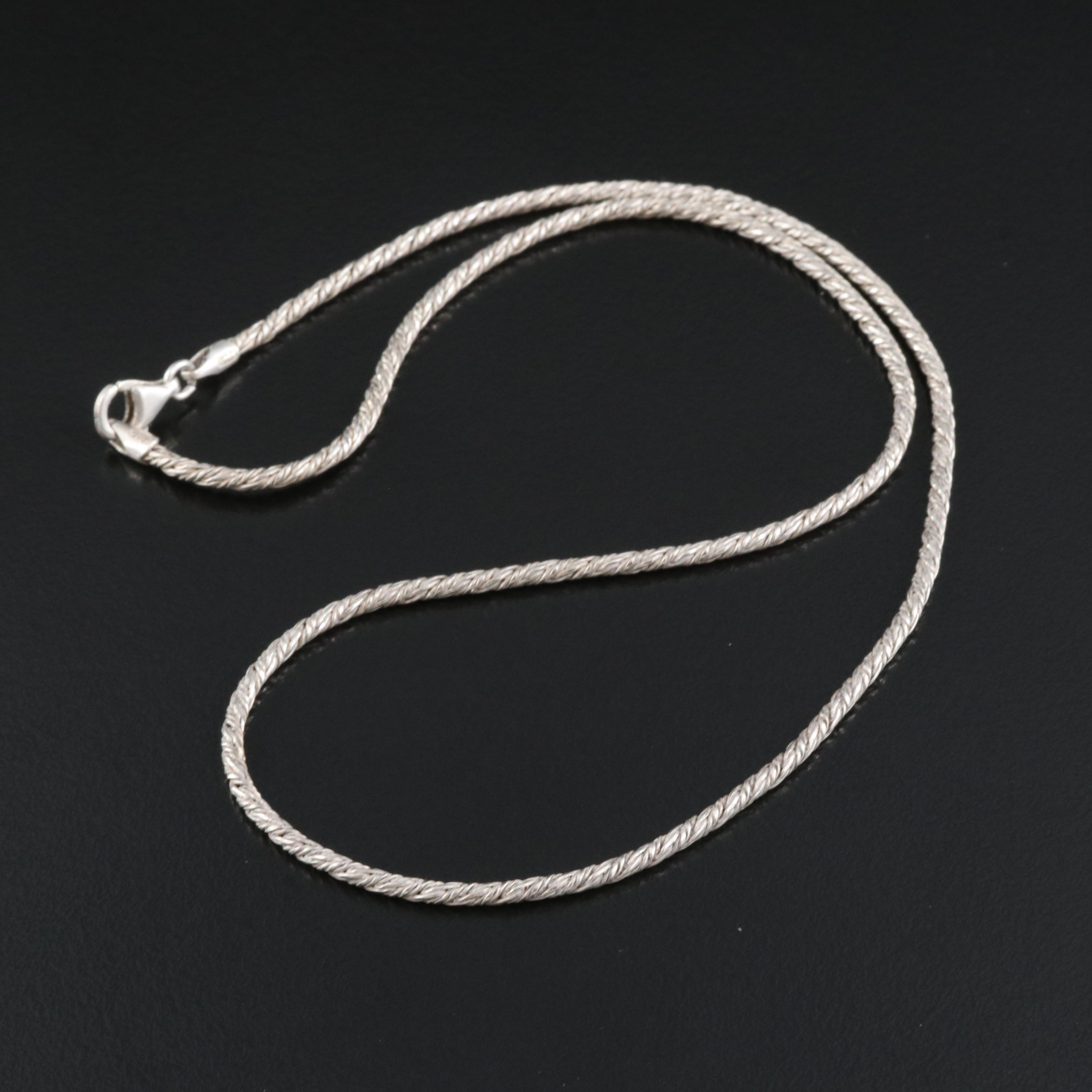Sterling Fancy Link Chain