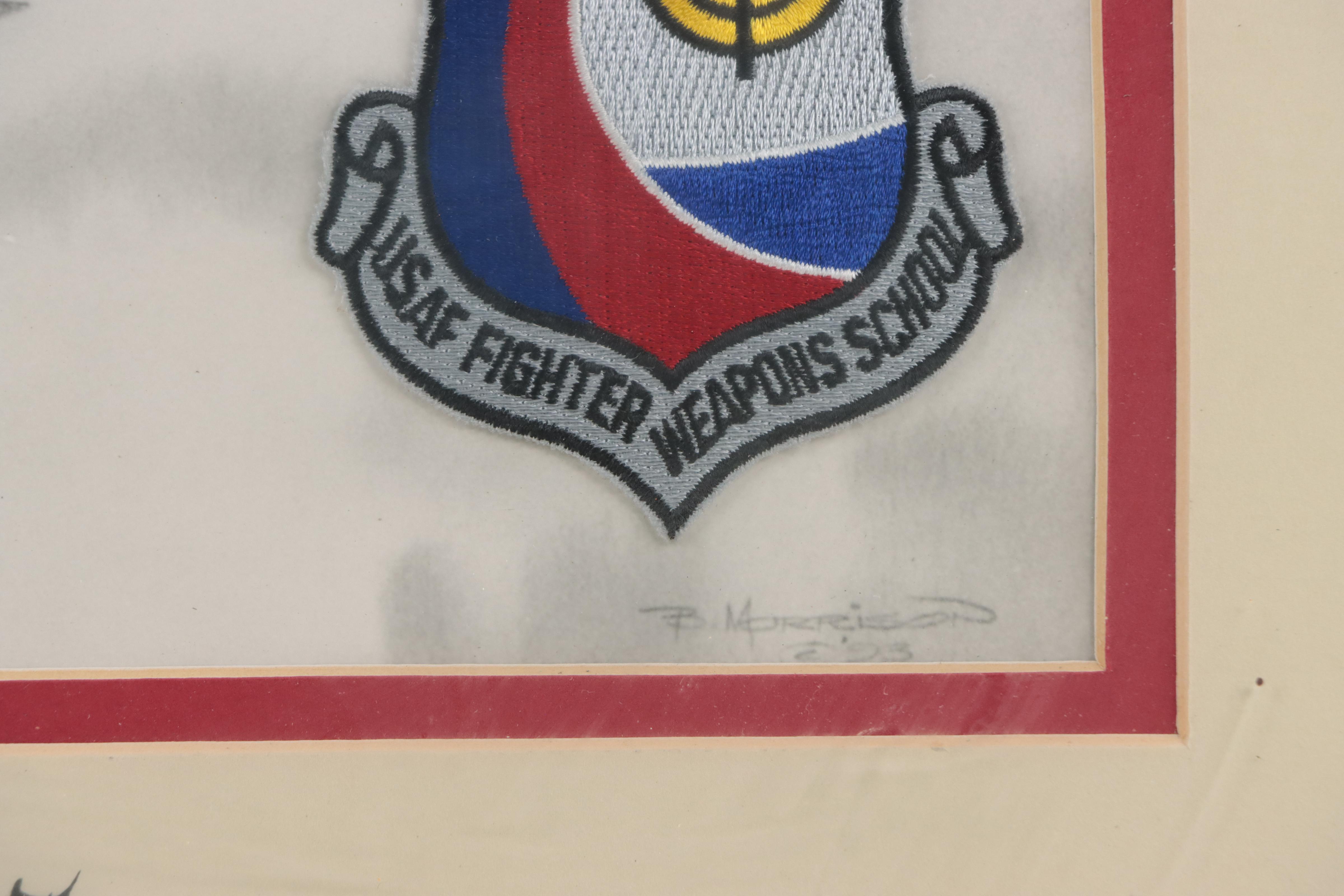 Tribute to Fighter Pilot Graphite Drawing, 1993