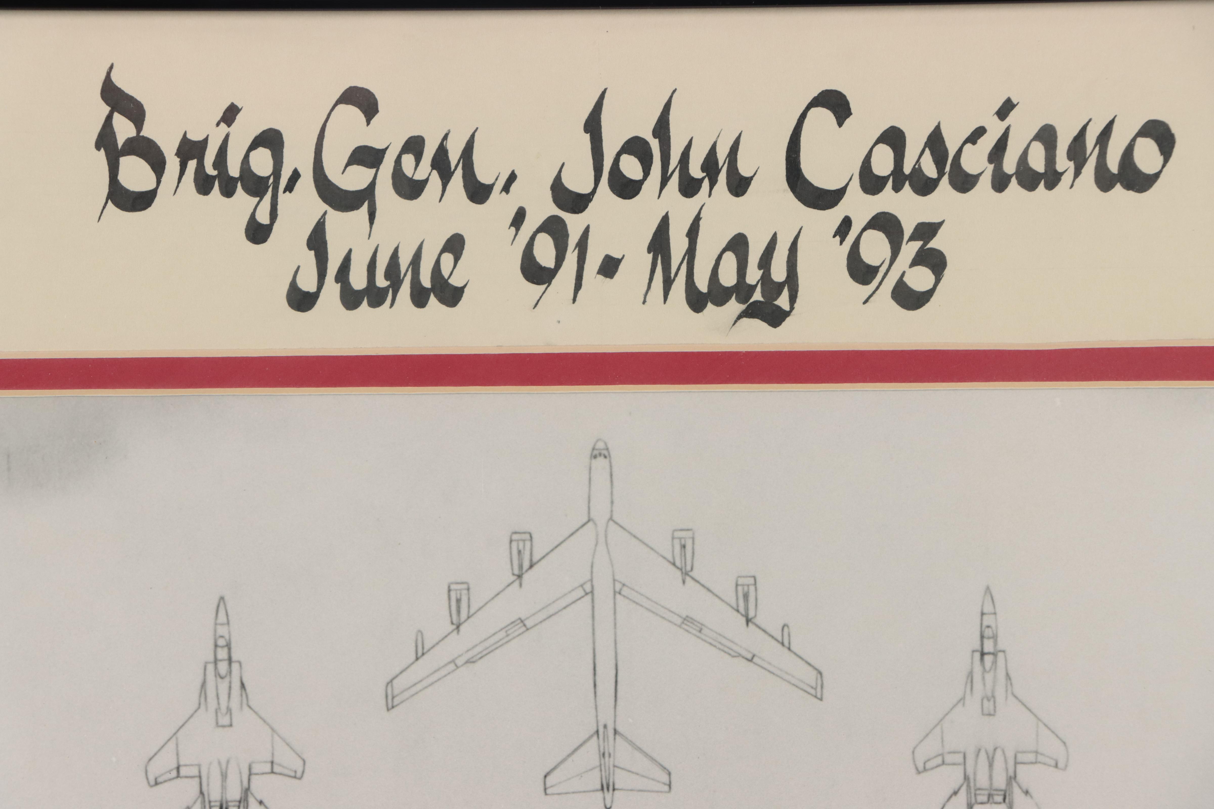 Tribute to Fighter Pilot Graphite Drawing, 1993