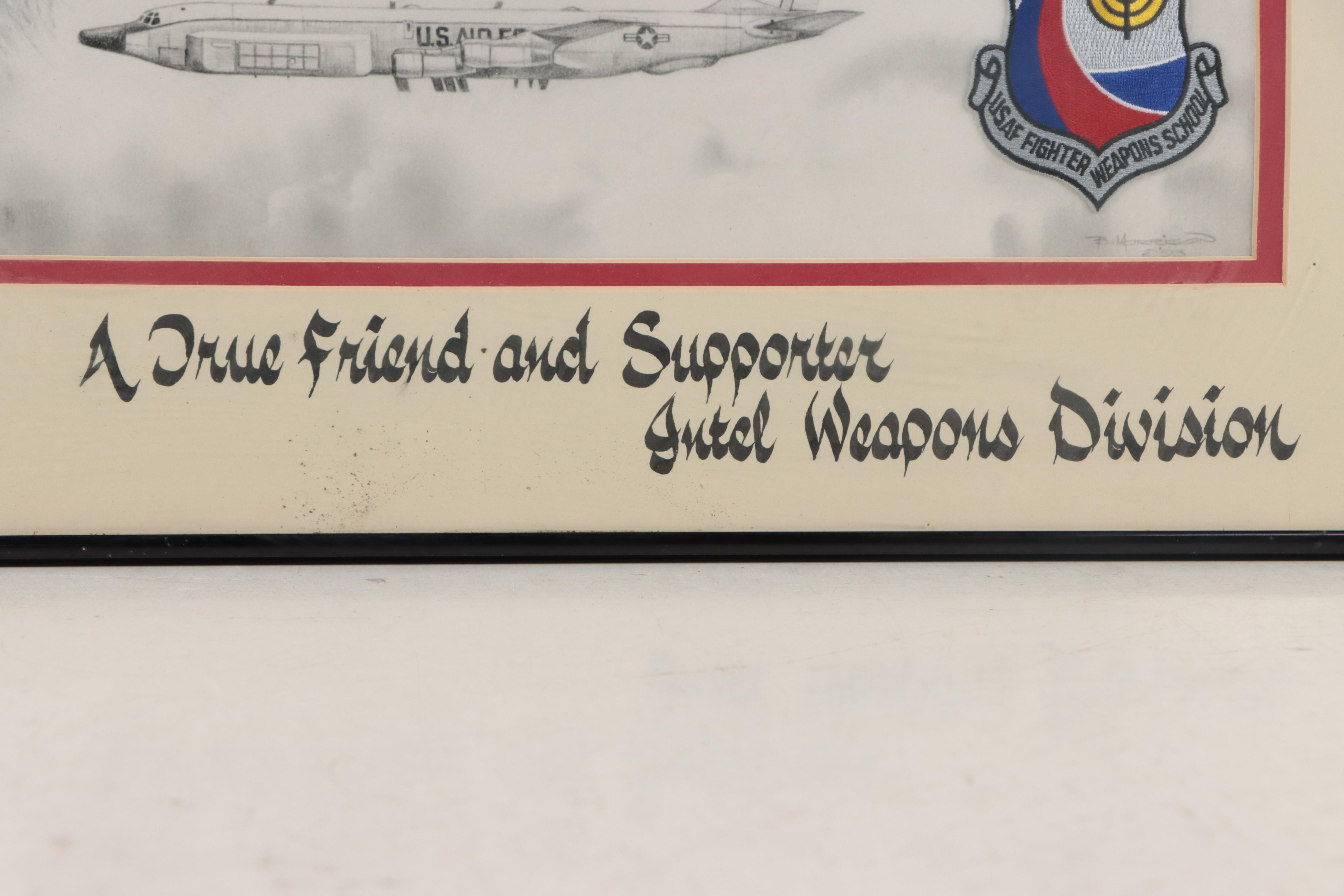 Tribute to Fighter Pilot Graphite Drawing, 1993