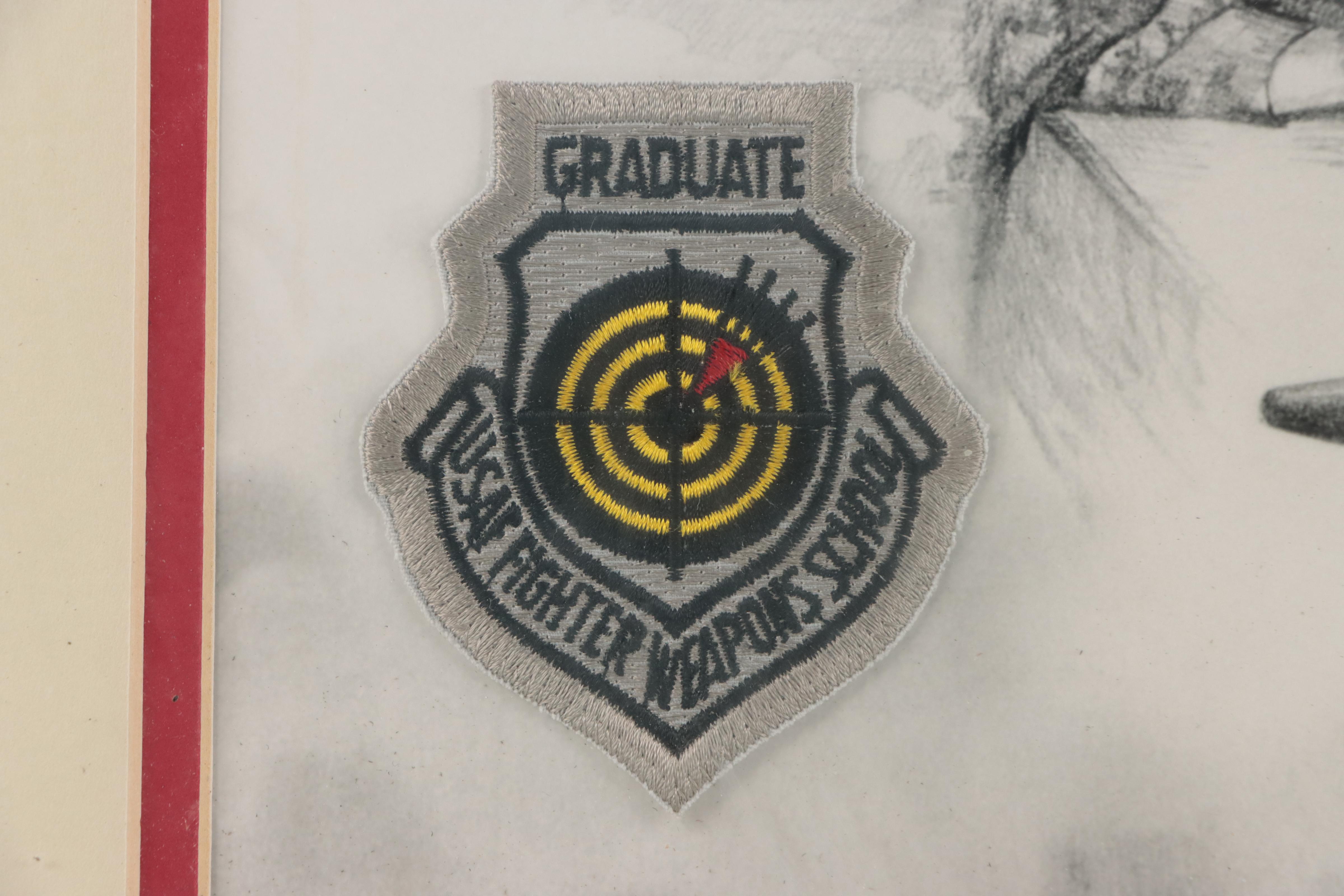 Tribute to Fighter Pilot Graphite Drawing, 1993