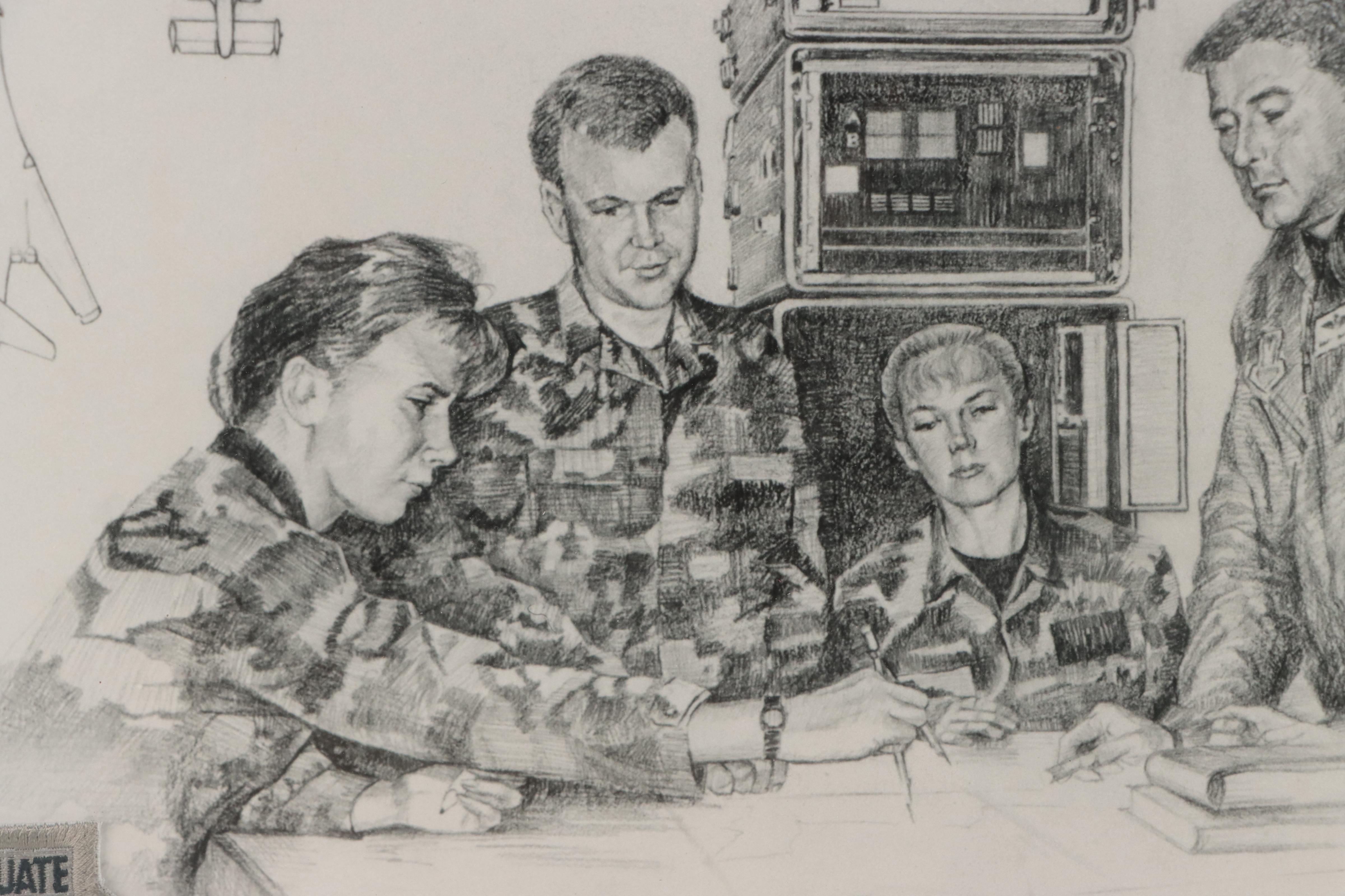 Tribute to Fighter Pilot Graphite Drawing, 1993