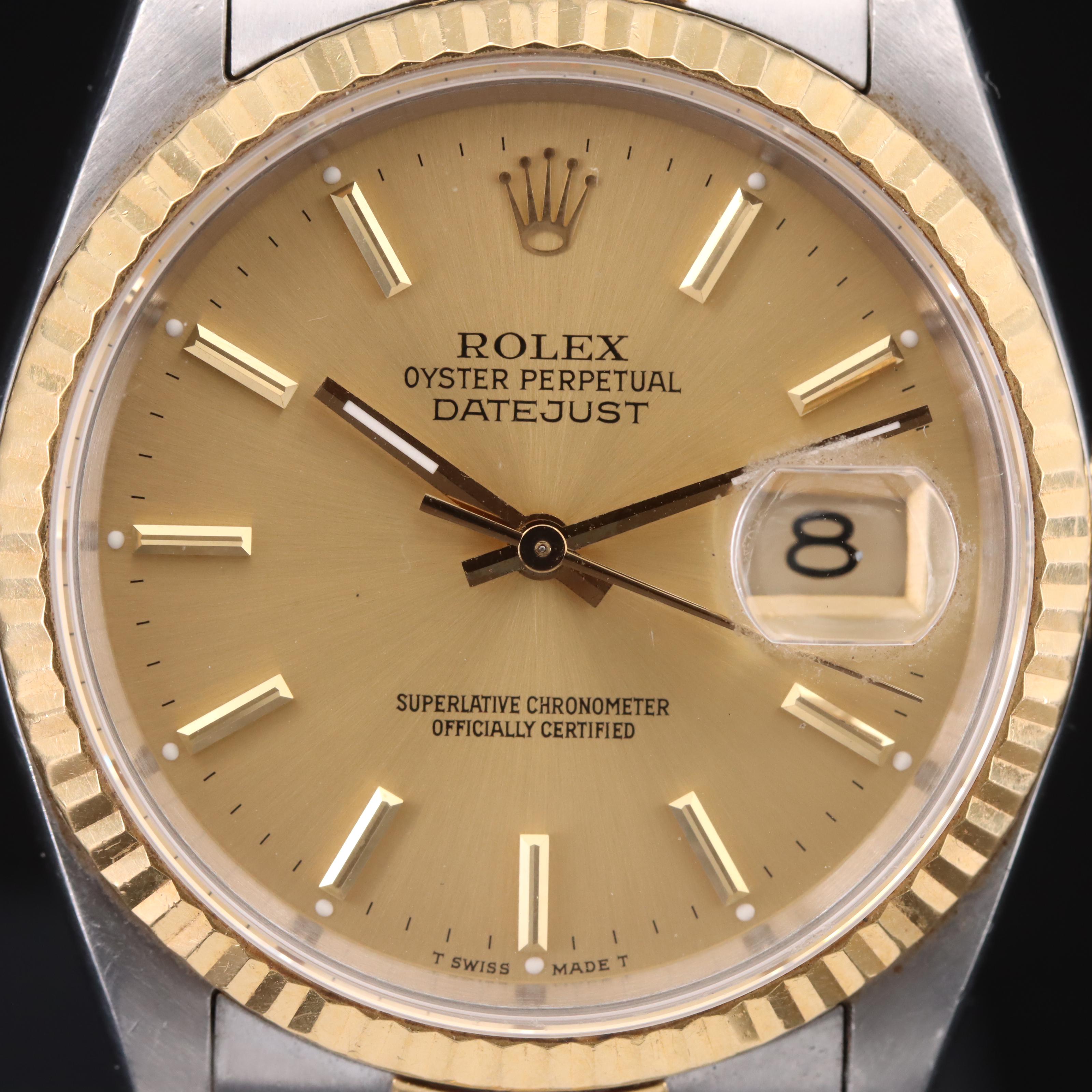 1990 Rolex Oyster Perpetual Datejust Watch