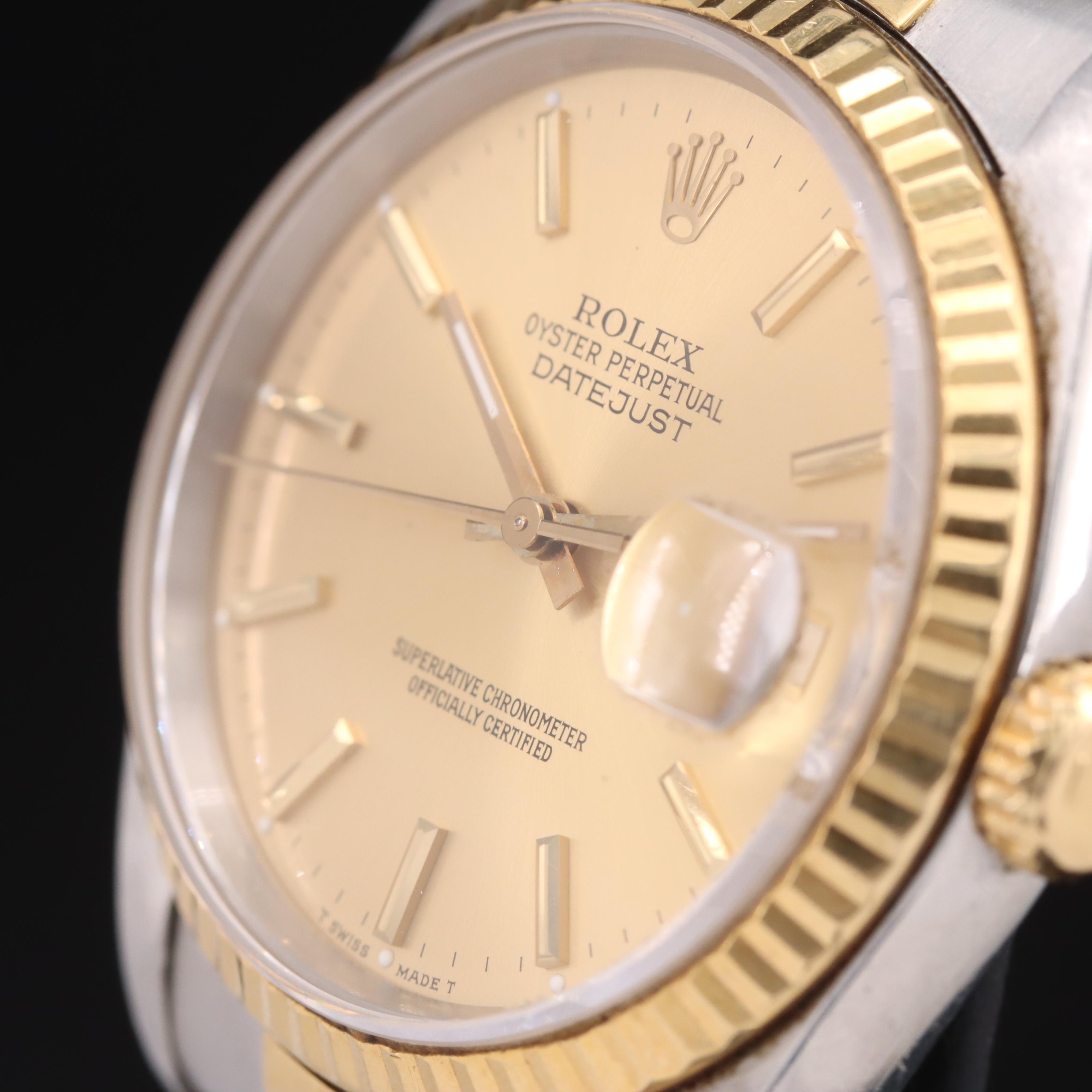 1990 Rolex Oyster Perpetual Datejust Watch
