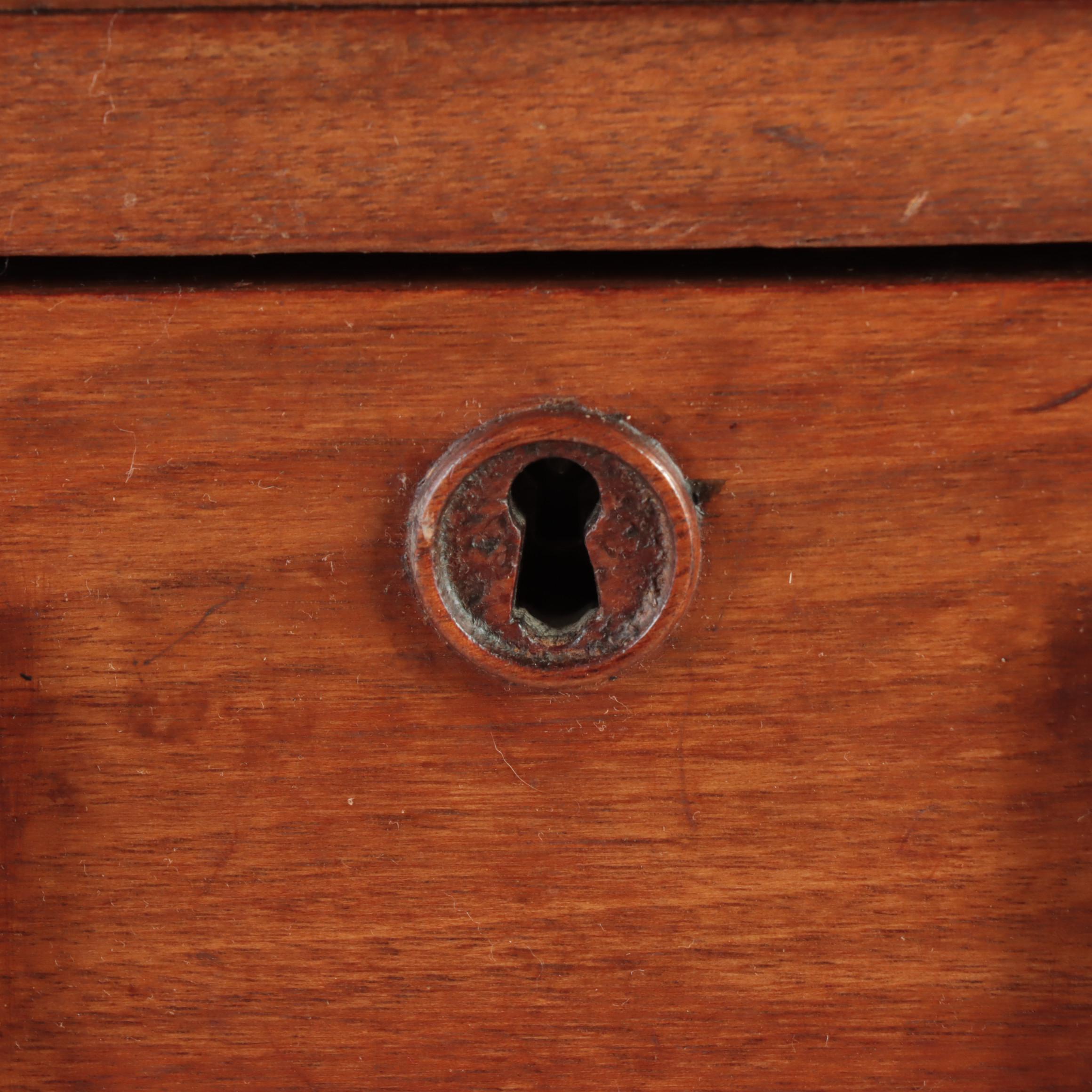 Victorian Walnut, Burl Walnut, and Marble Top Washstand, Late 19th Century
