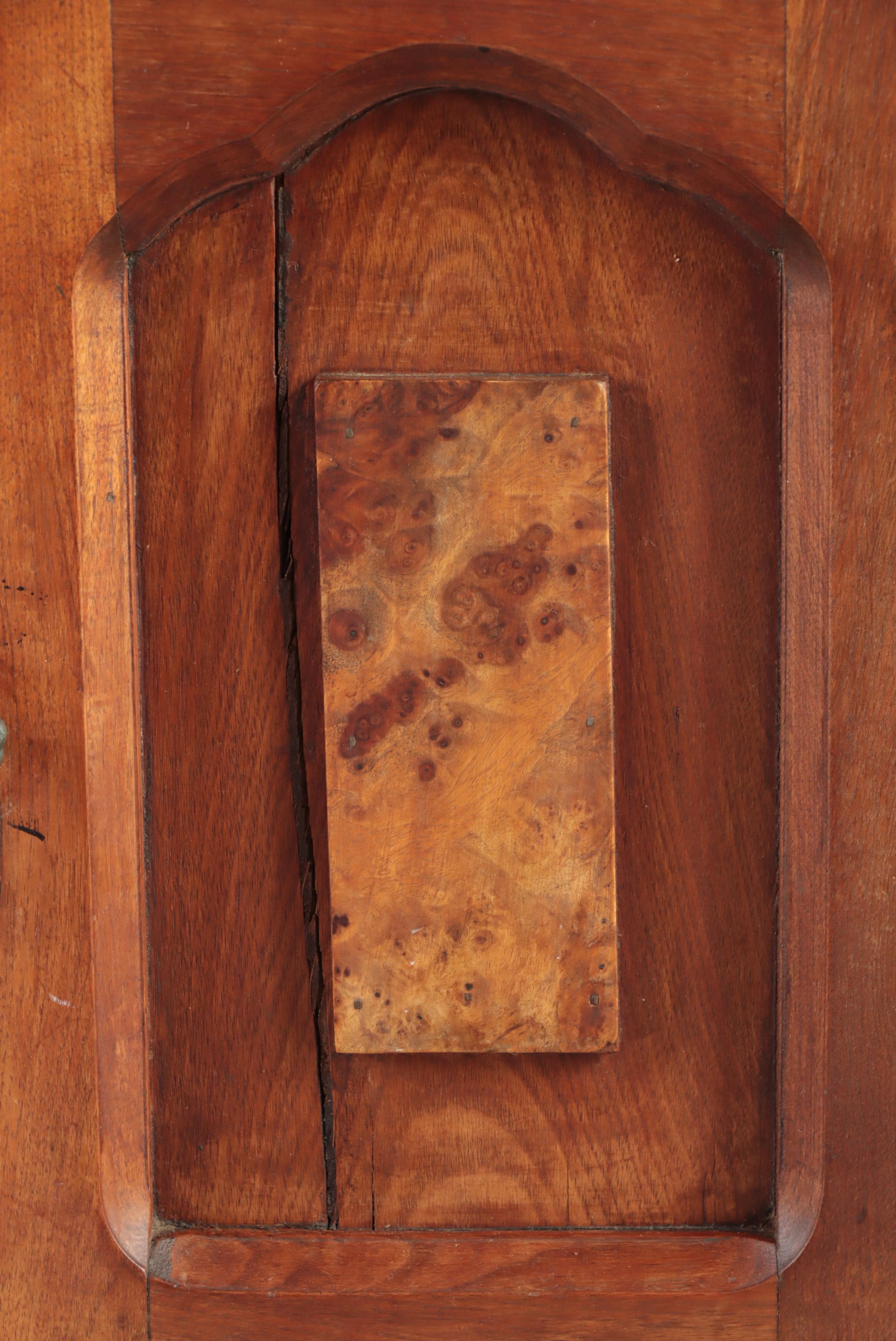 Victorian Walnut, Burl Walnut, and Marble Top Washstand, Late 19th Century