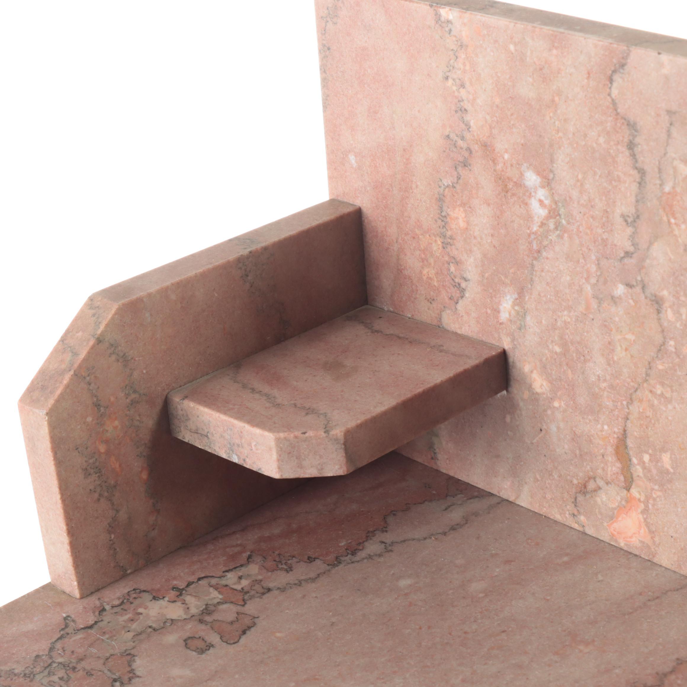 Victorian Walnut, Burl Walnut, and Marble Top Washstand, Late 19th Century