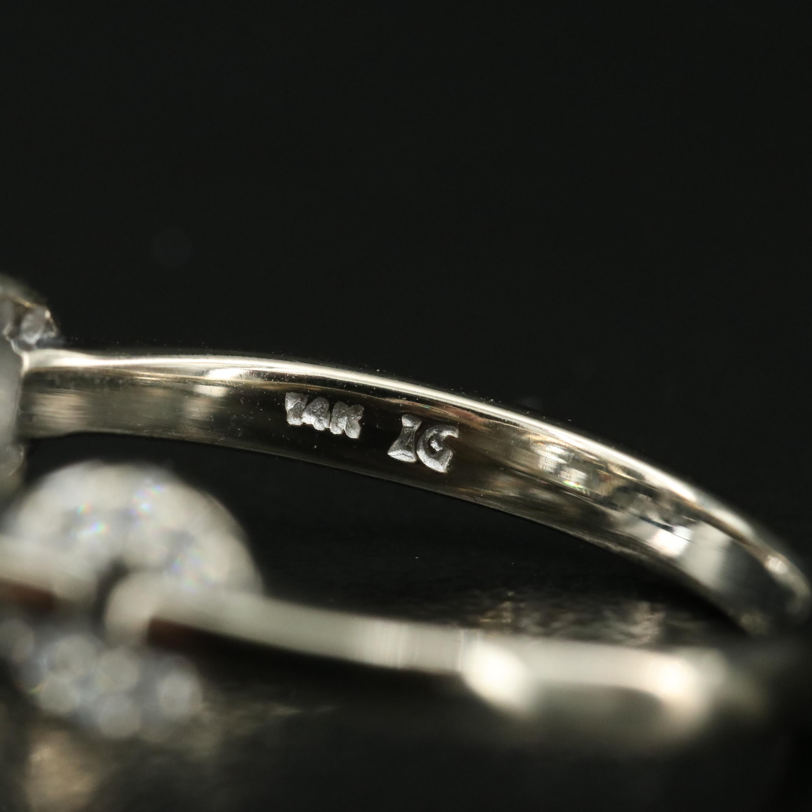 14K Prasiolite and Diamond Ring