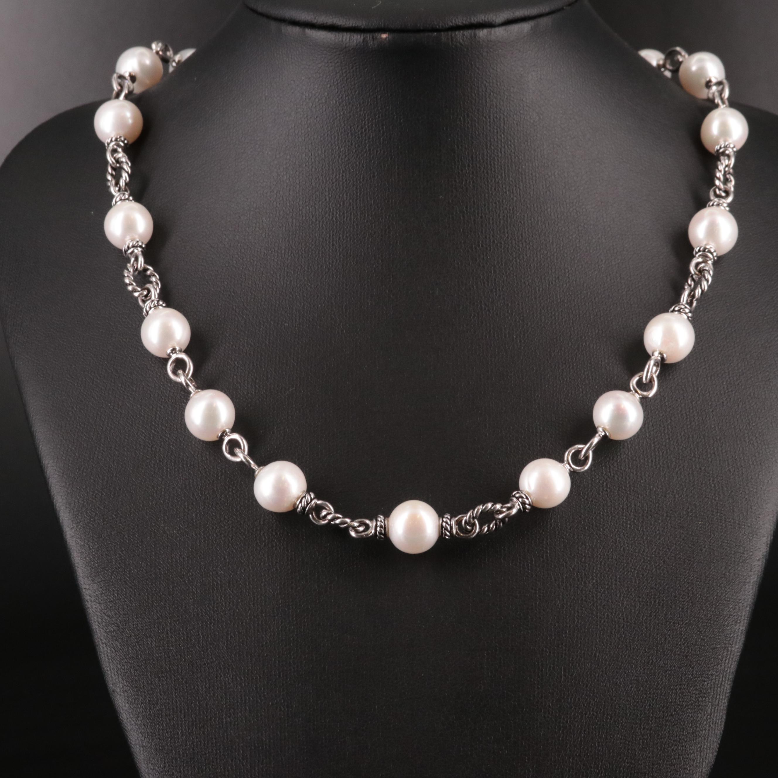 Sterling Pearl Necklace