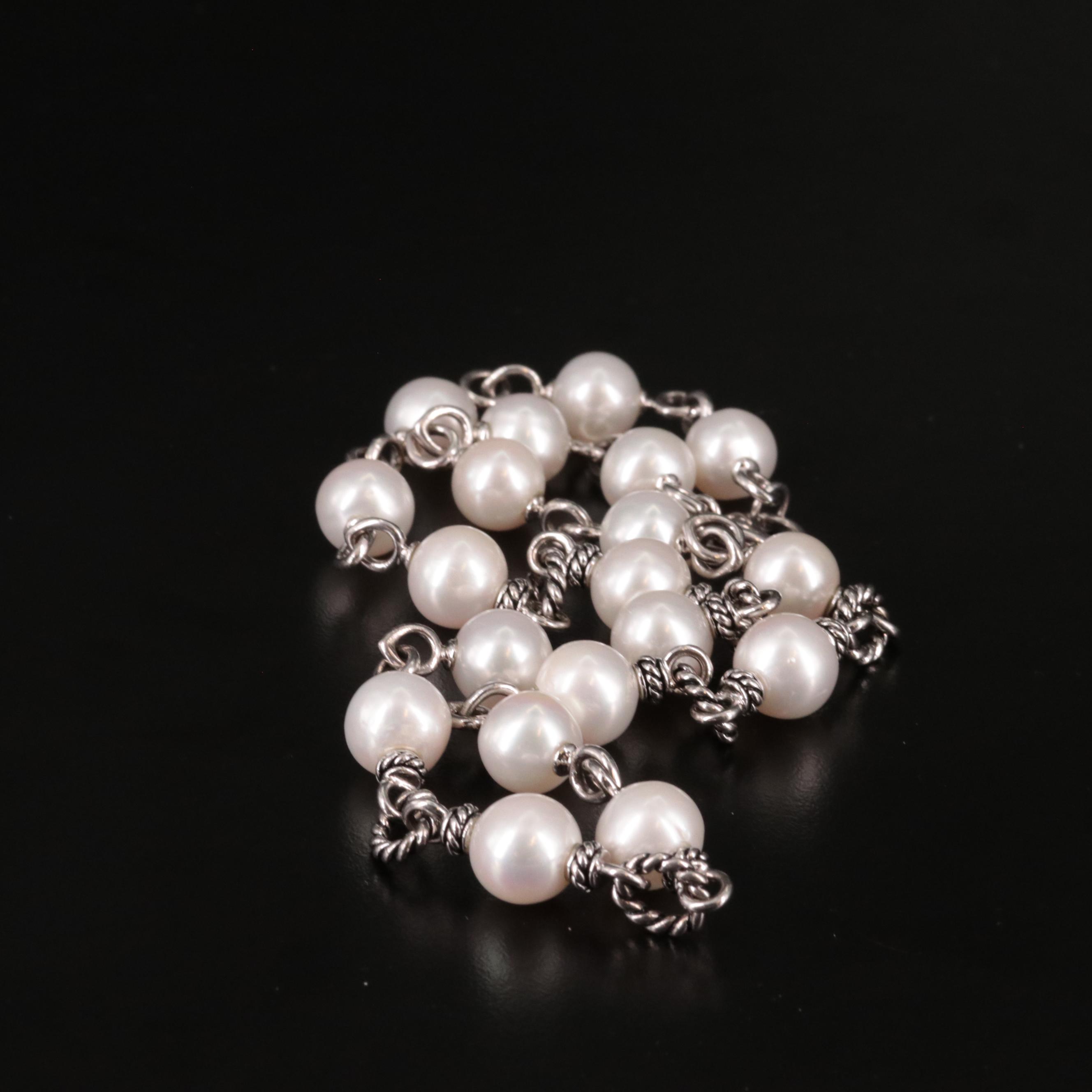 Sterling Pearl Necklace