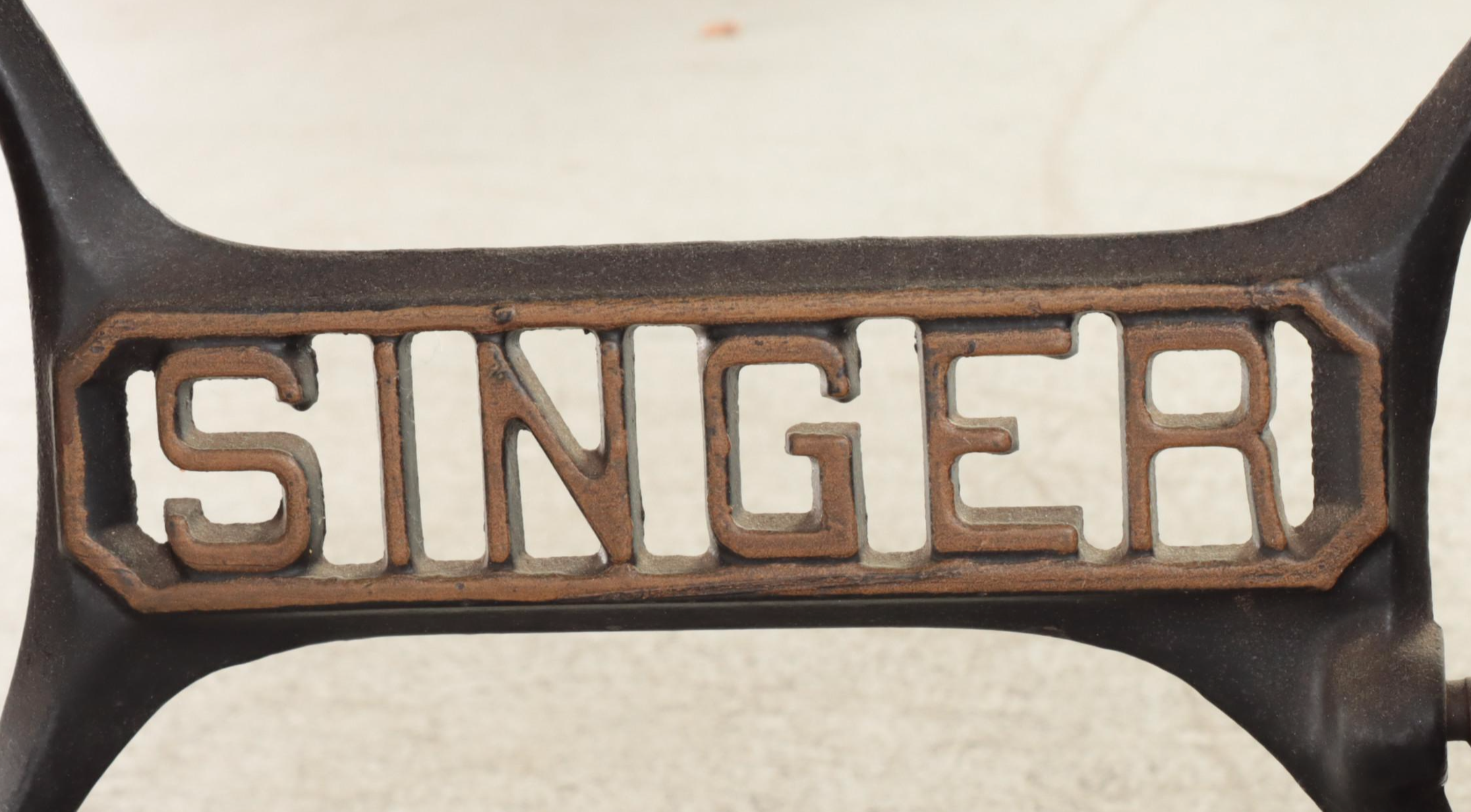 Singer Sewing Machine Treadle Oak Cabinet, Early to Mid-20th Century